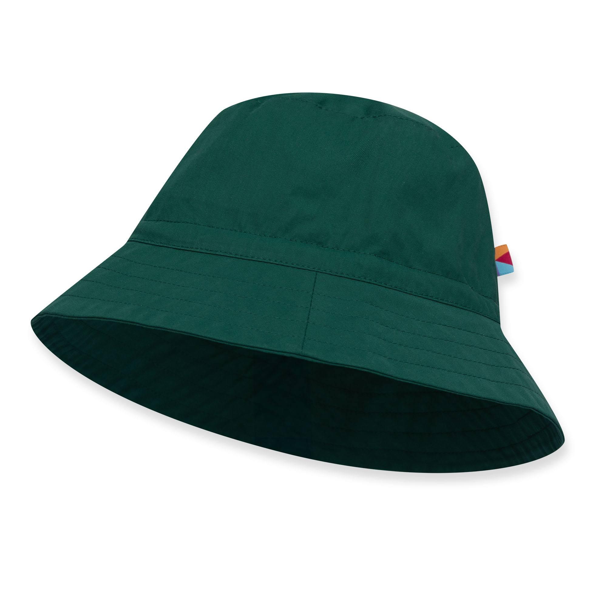 Butelkowozielony kapelusz bucket