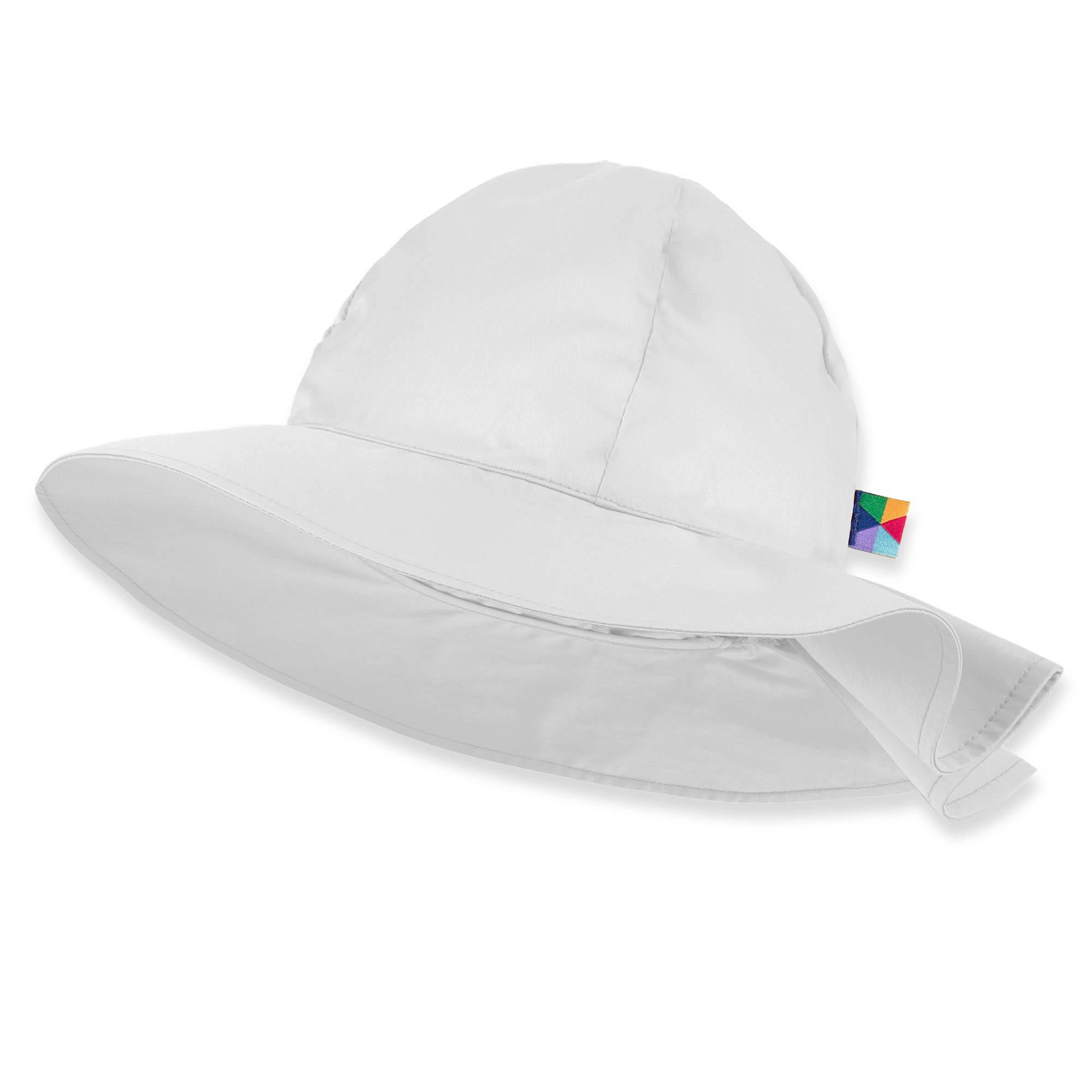 Biały kapelusz z rondem