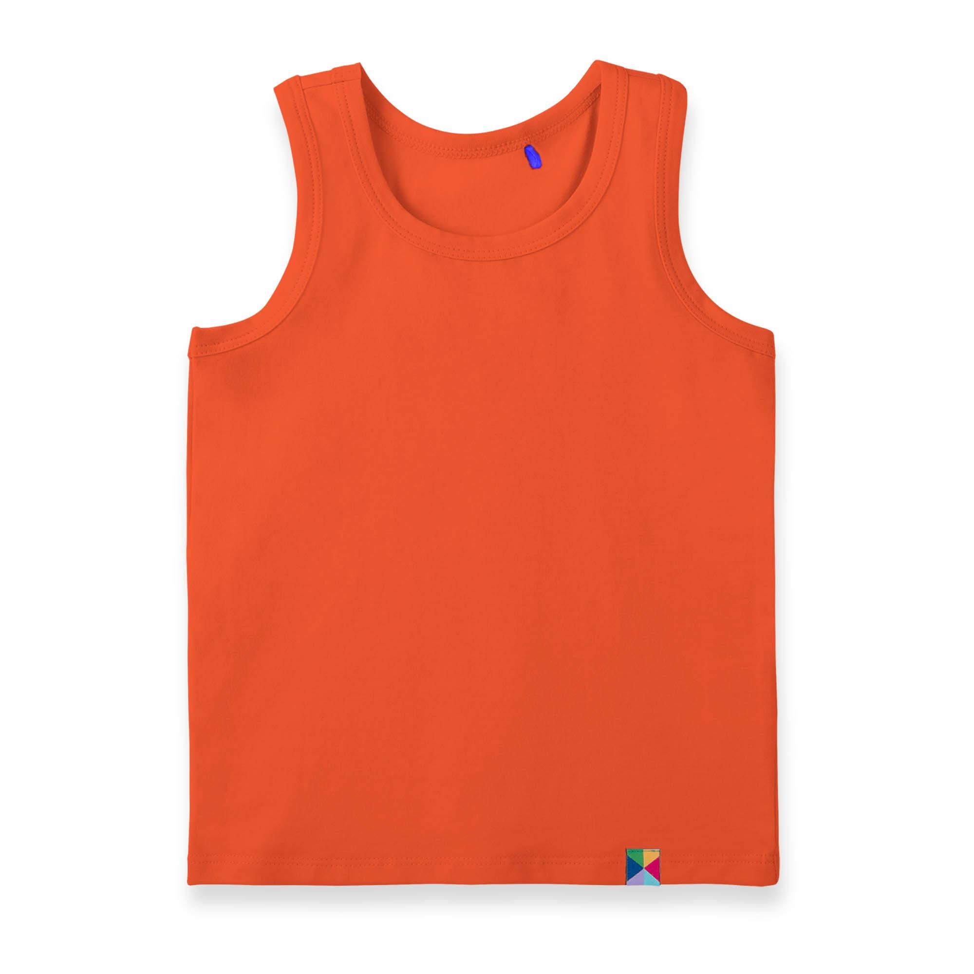 Pomarańczowa koszulka bokserka