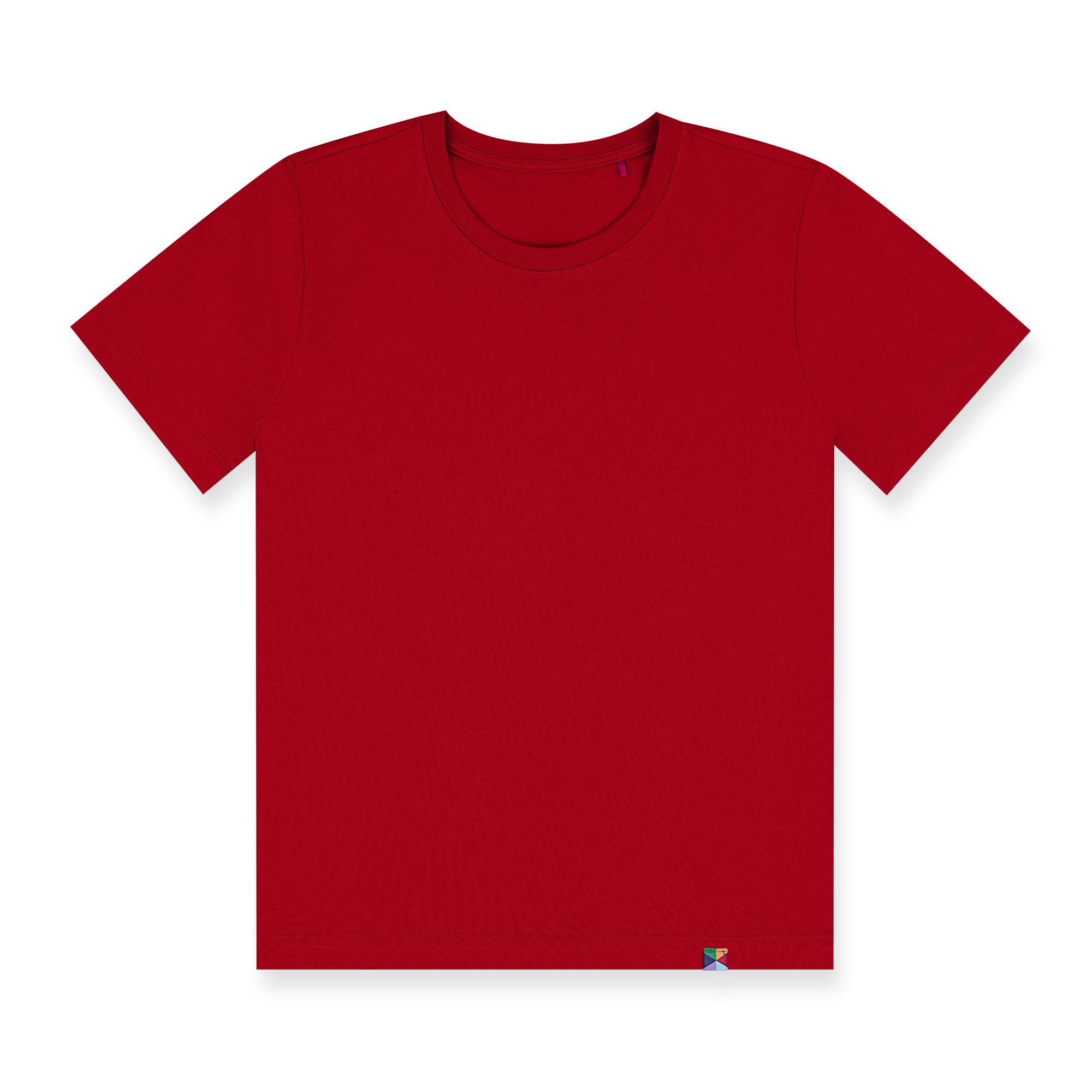 Czerwona koszulka ze ściągaczem damska