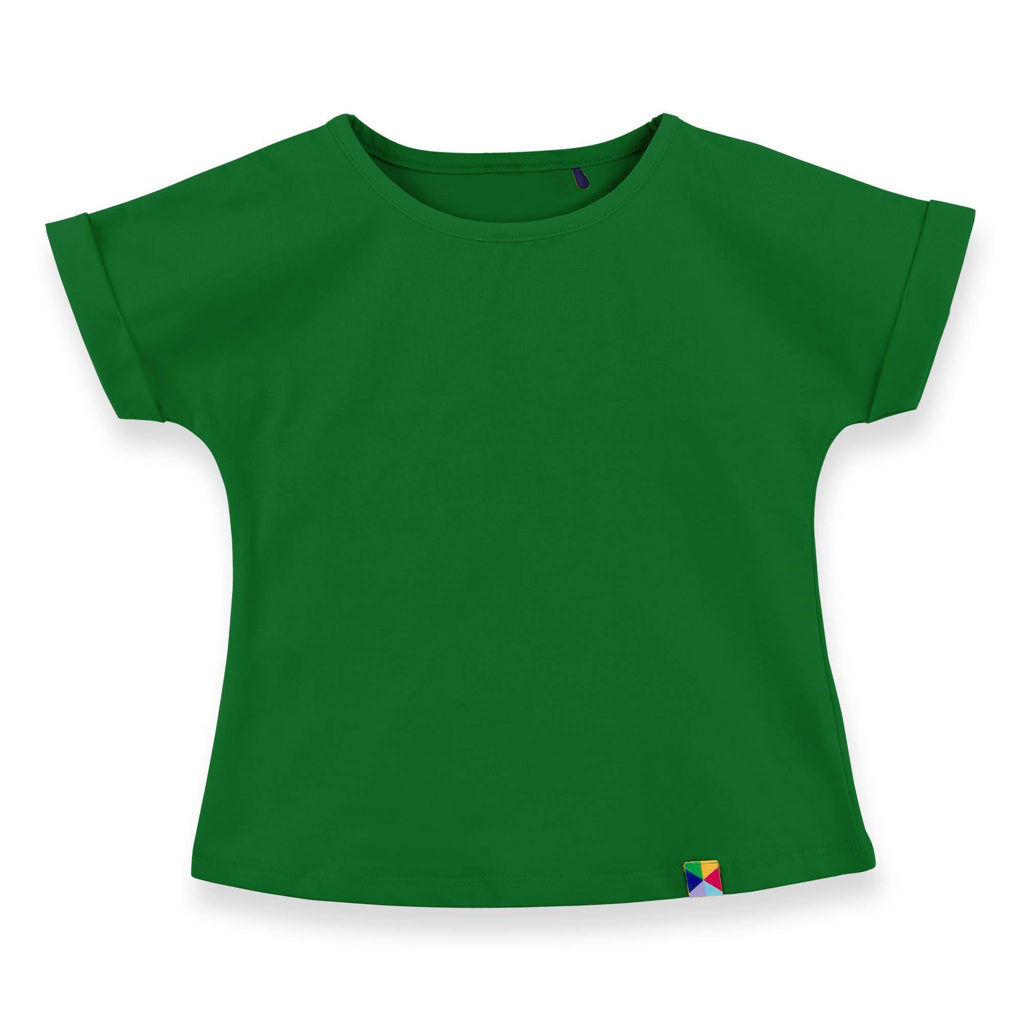 Zielona koszulka z krótkim rękawem