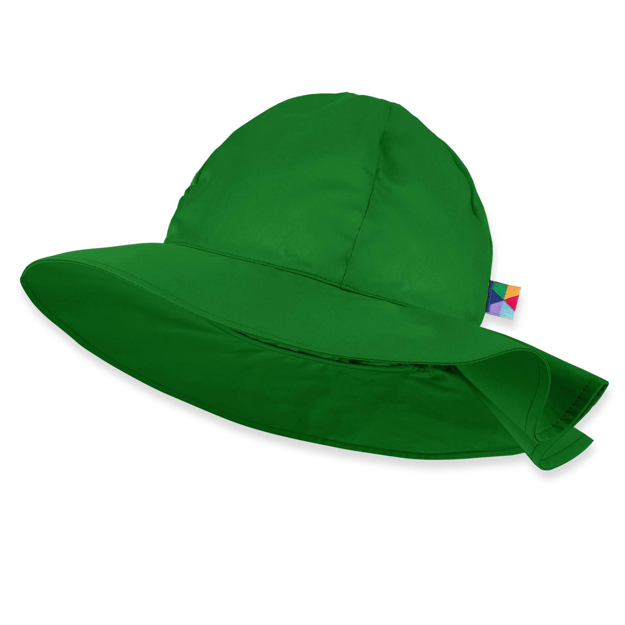 Zielony kapelusz z rondem