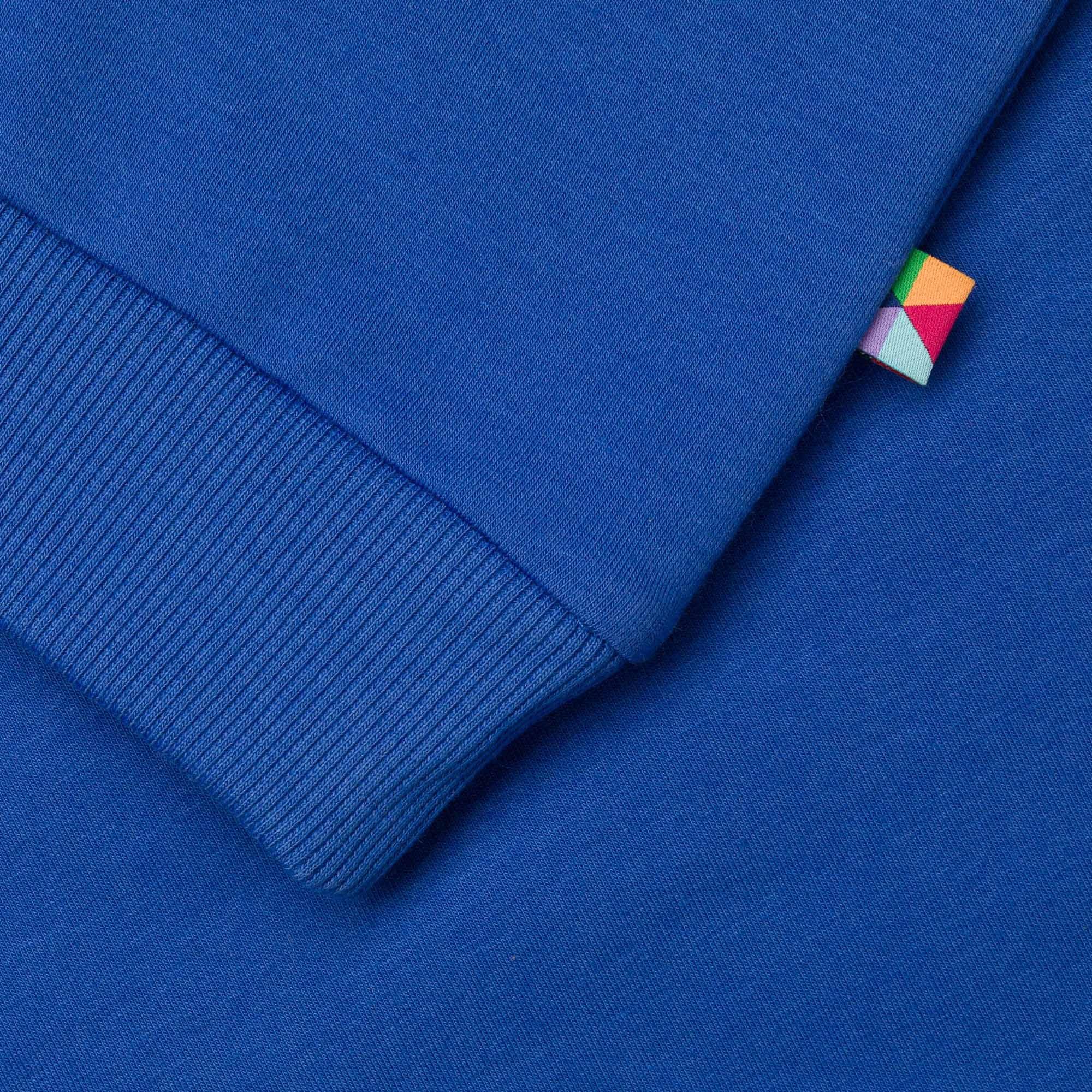 Niebieska bluza dresowa z meszkiem
