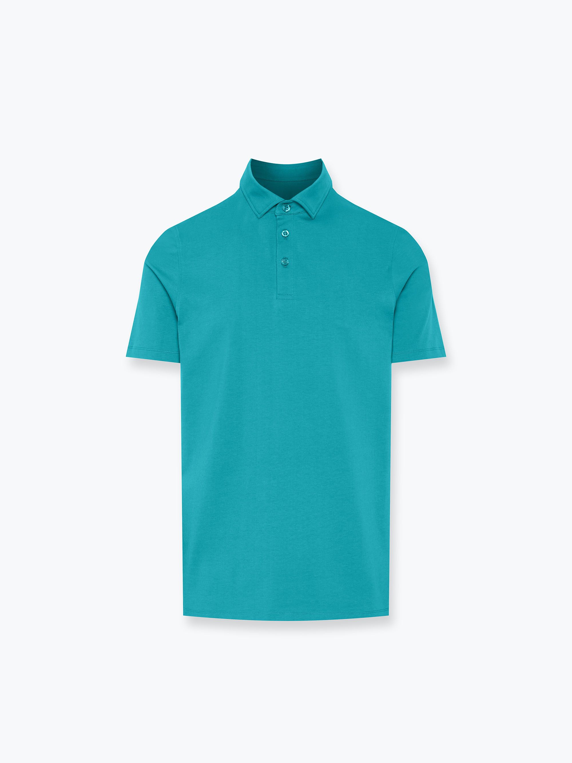 Turkusowa koszulka polo męska