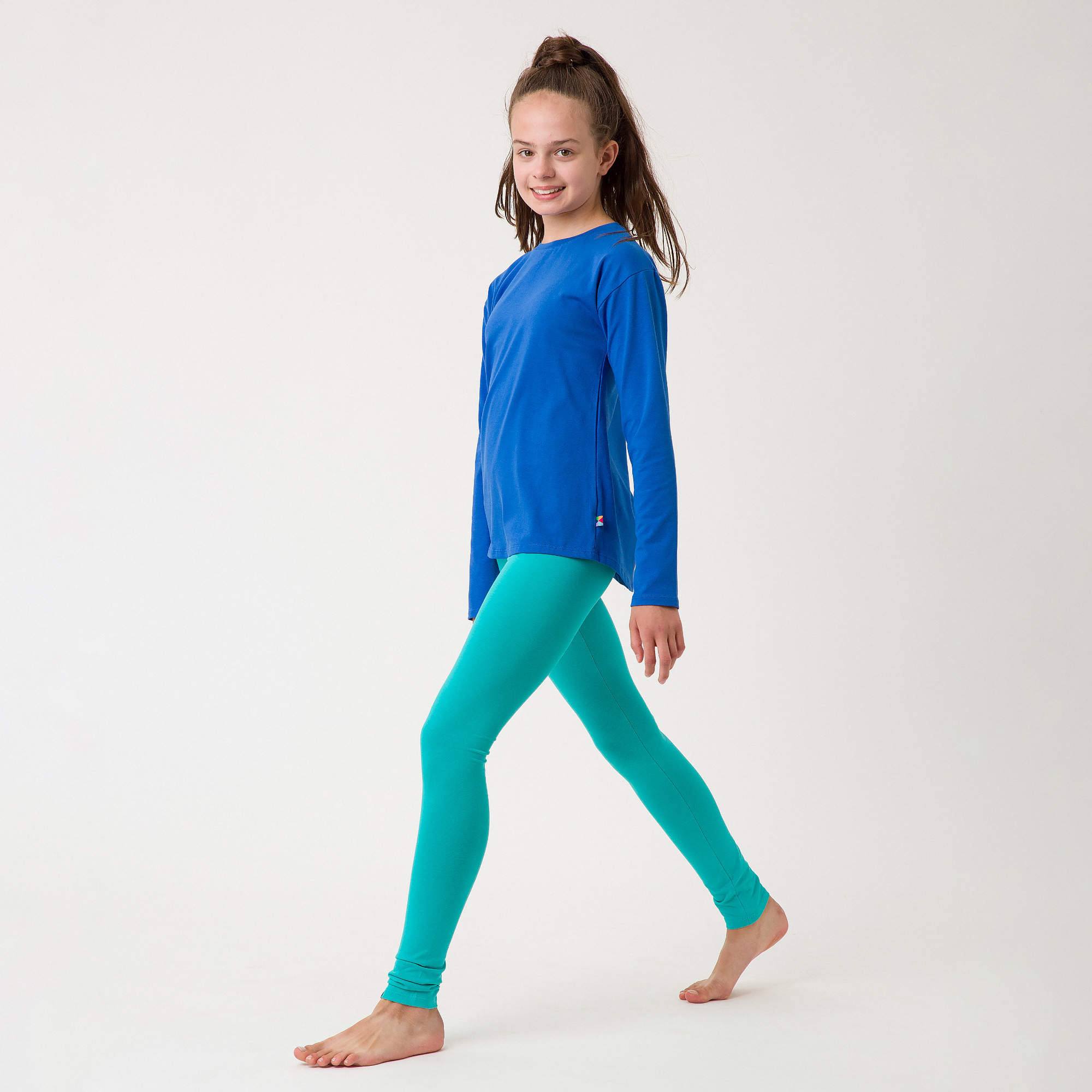 Turkusowe legginsy Junior