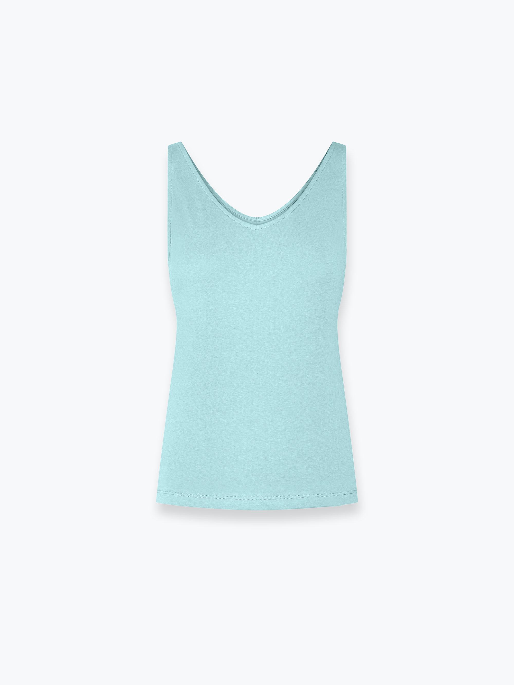Light turquoise Sleeveless top shirt Women
