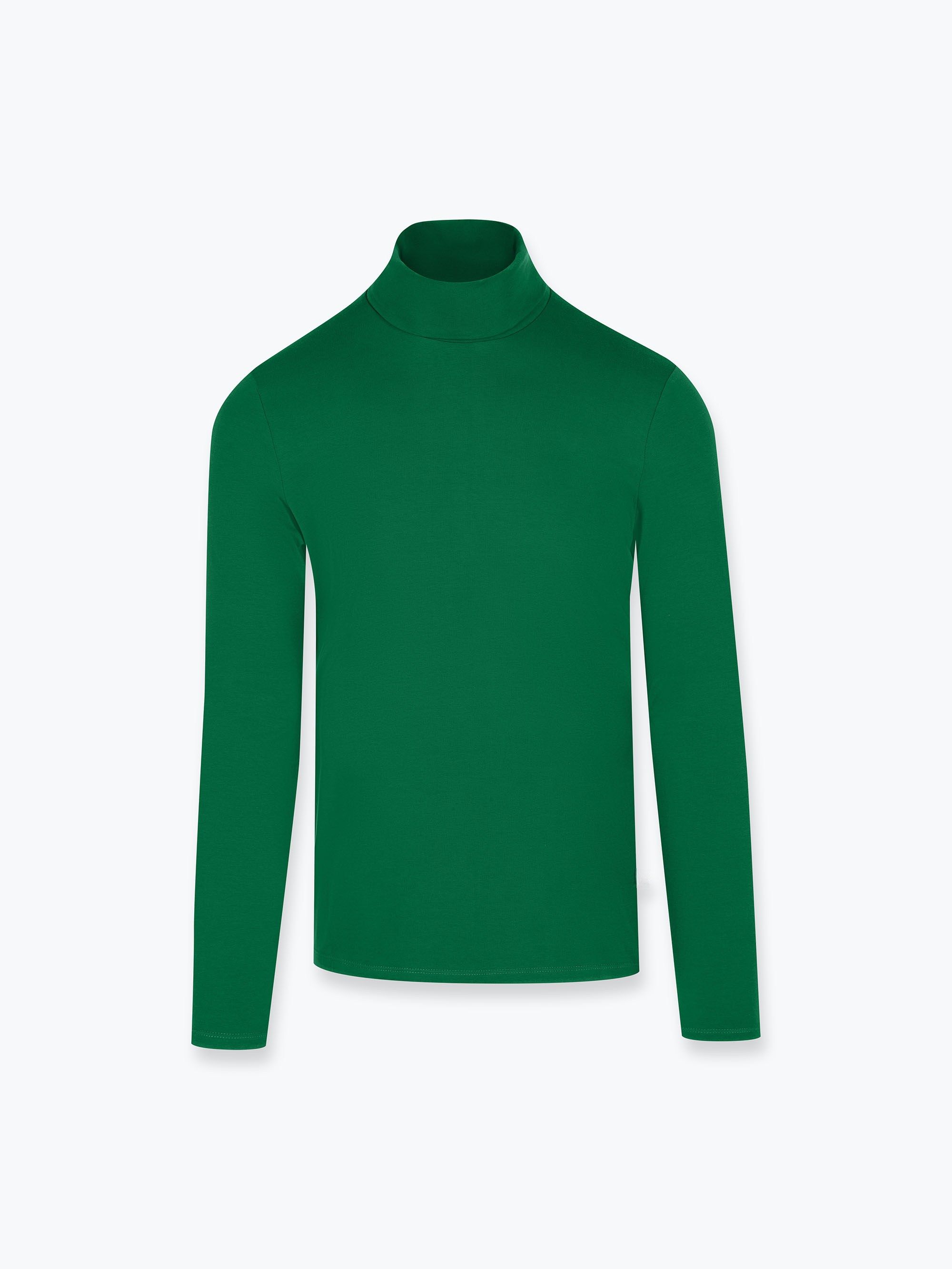 Ciemnozielony golf męski