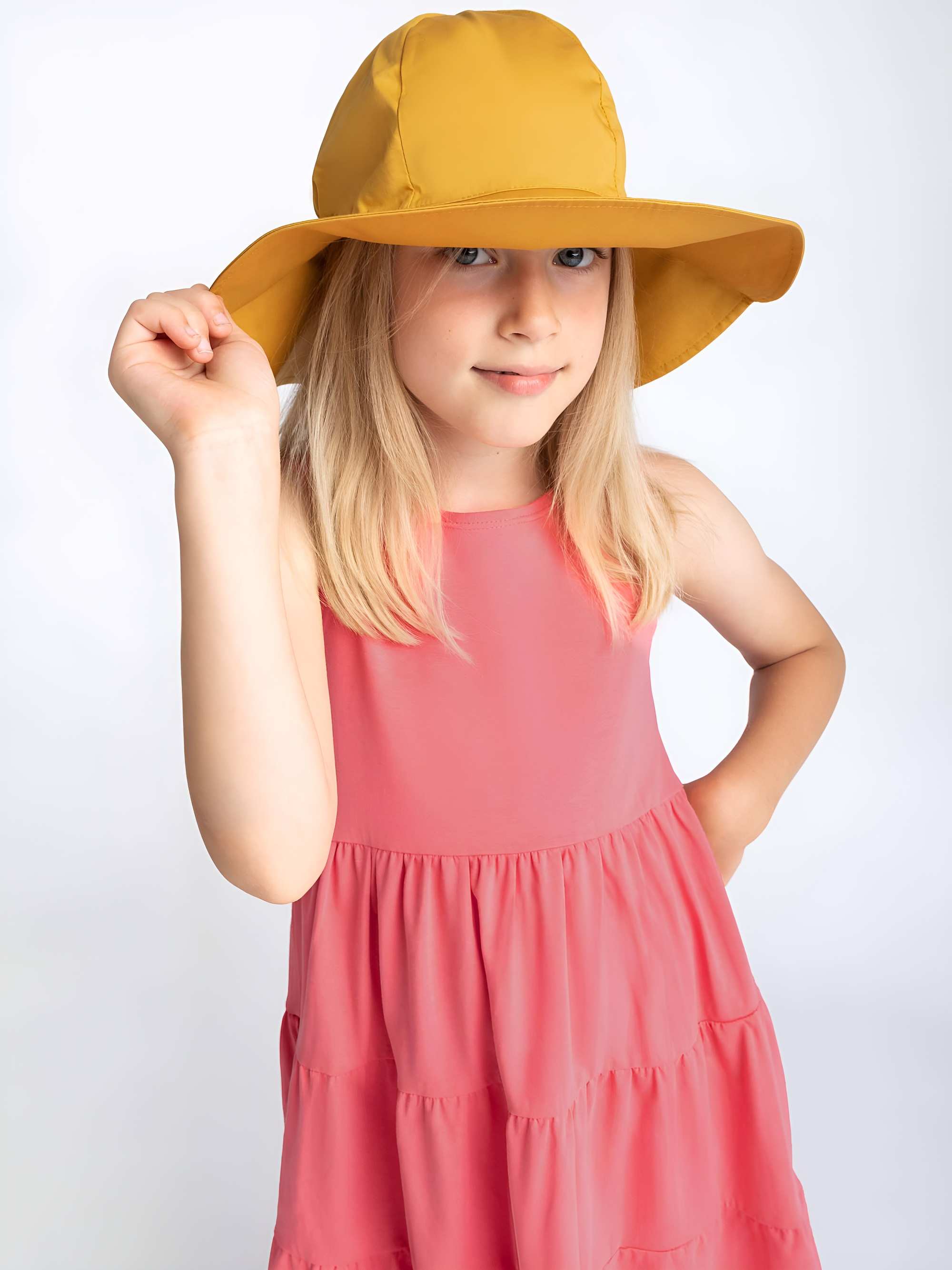 Coral sleeveless dress