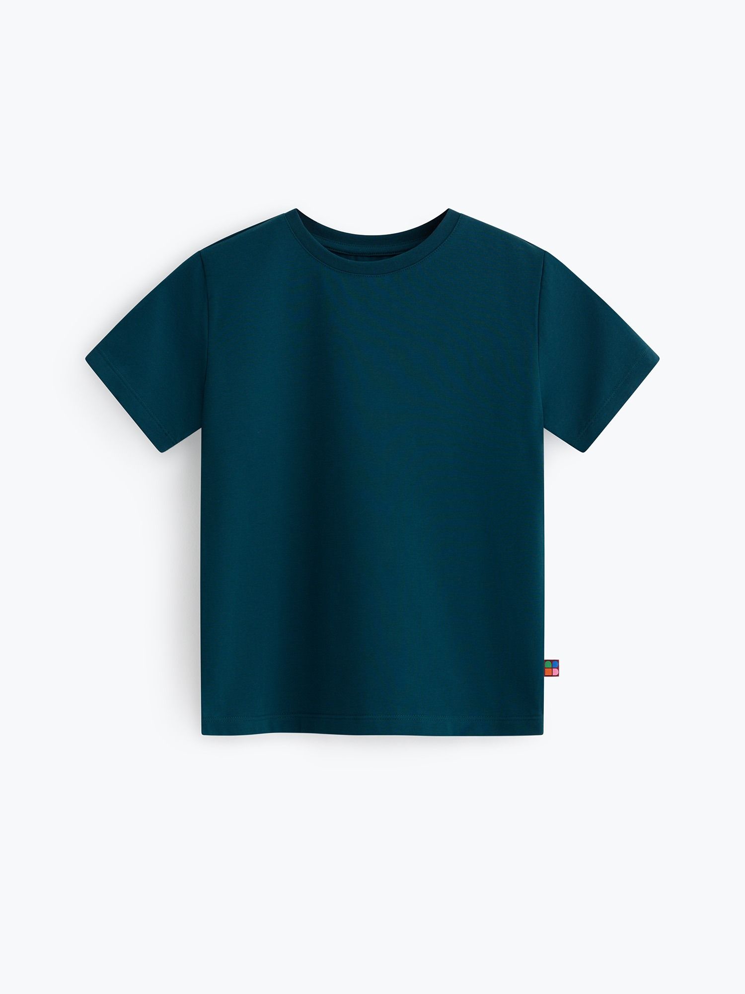 Morski zielony T-shirt ze ściągaczem