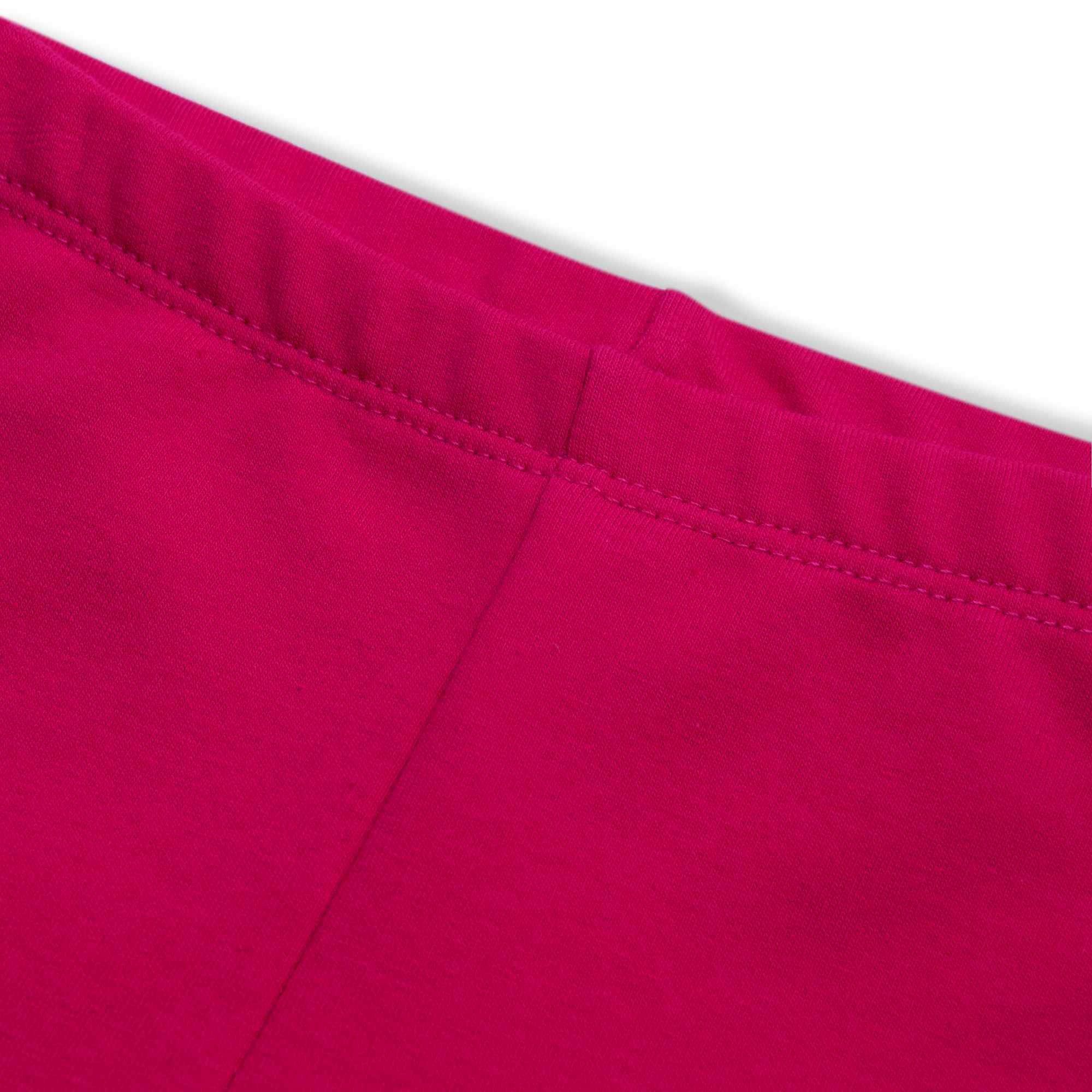 Różowe legginsy z meszkiem
