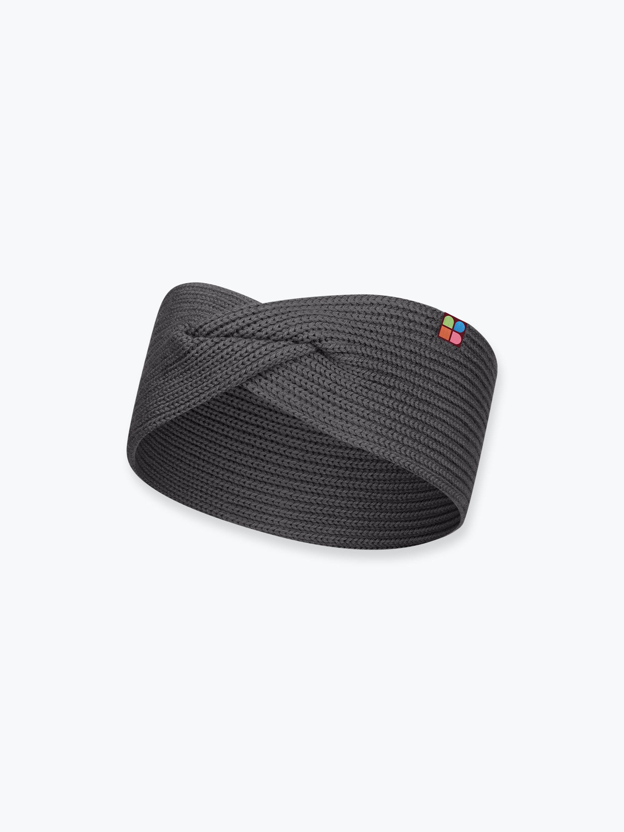 Graphite merino wool headband