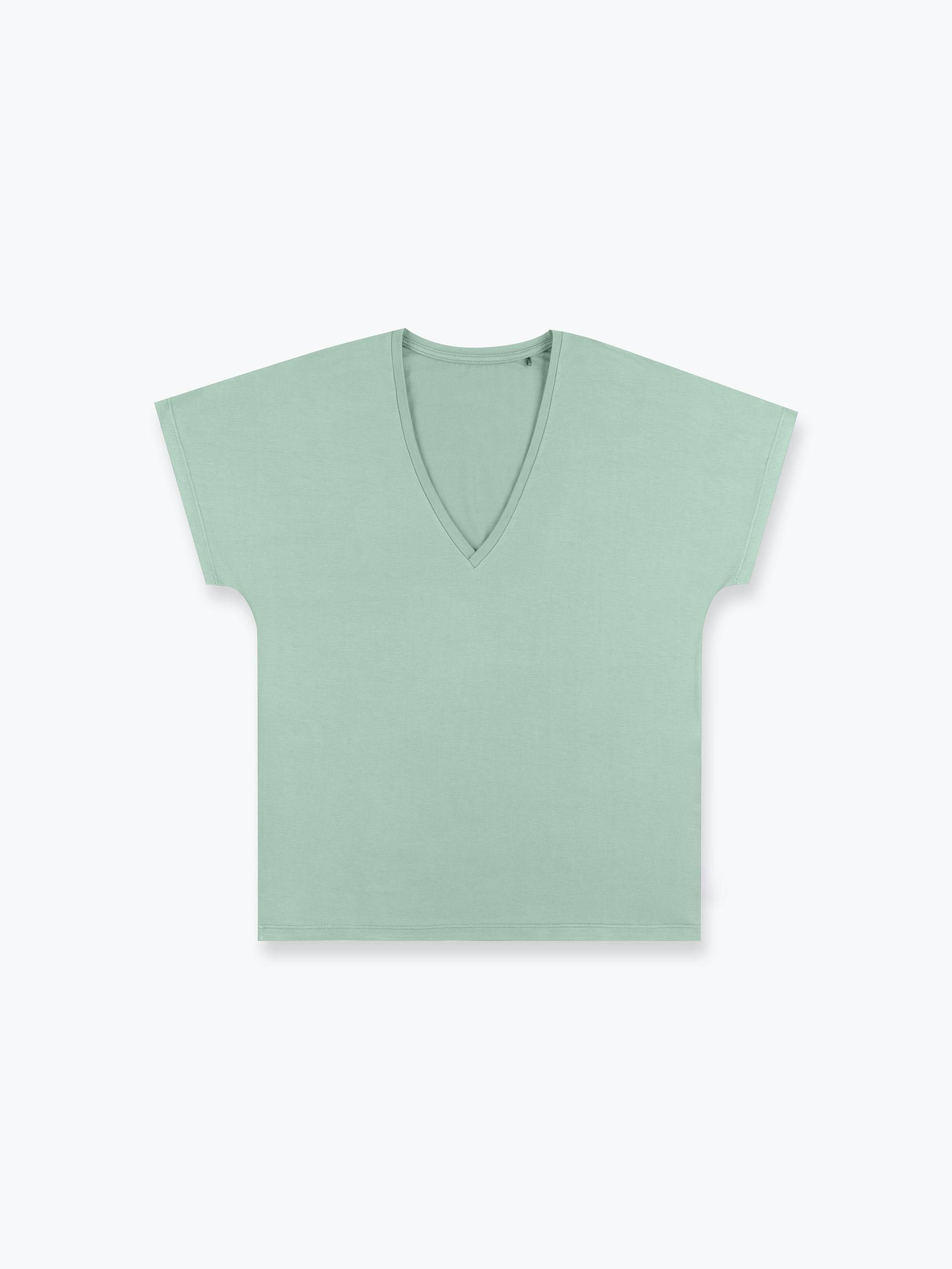 Celadon short sleeve pajama top Women