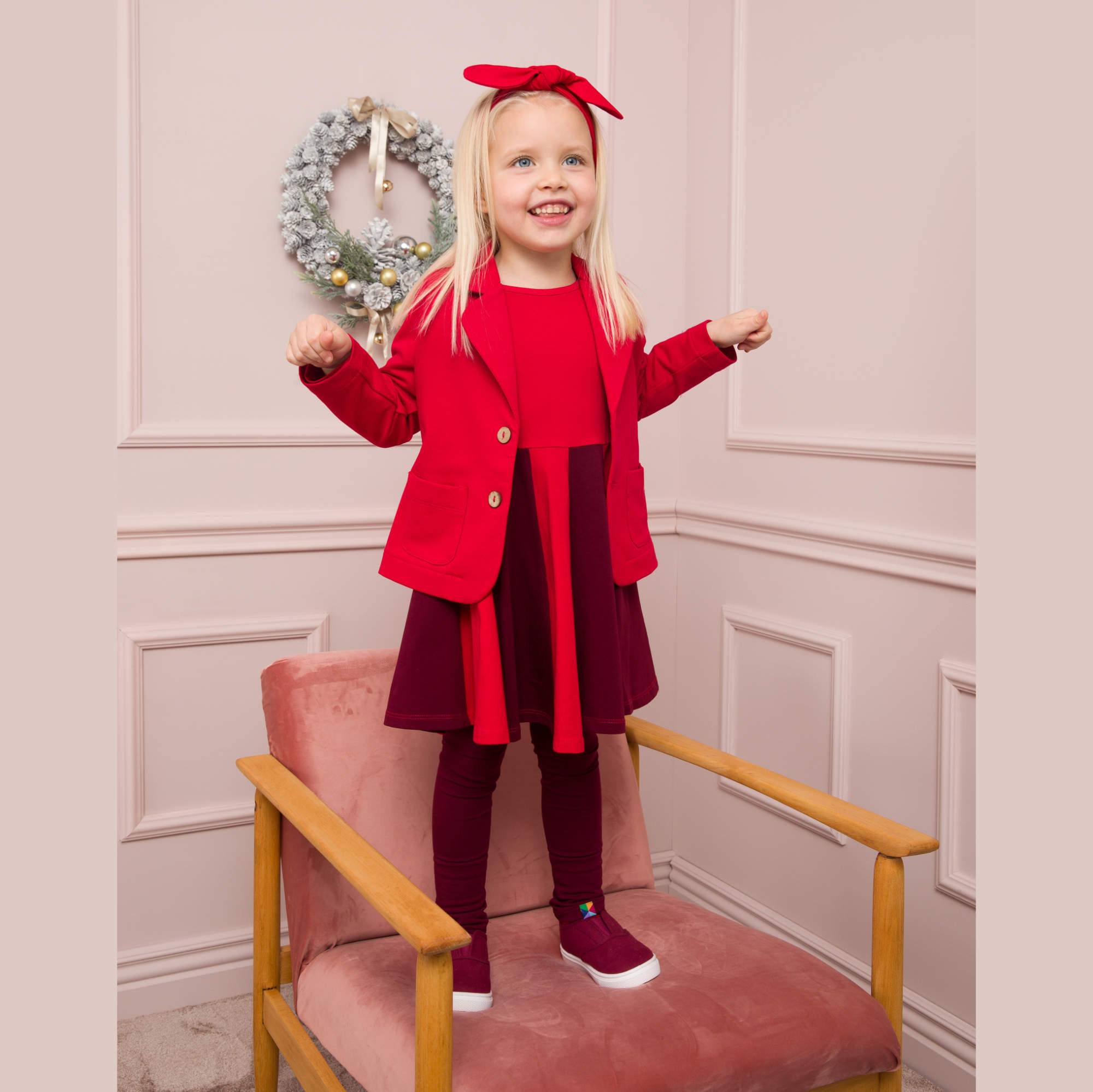 Czerwona marynarka dresowa