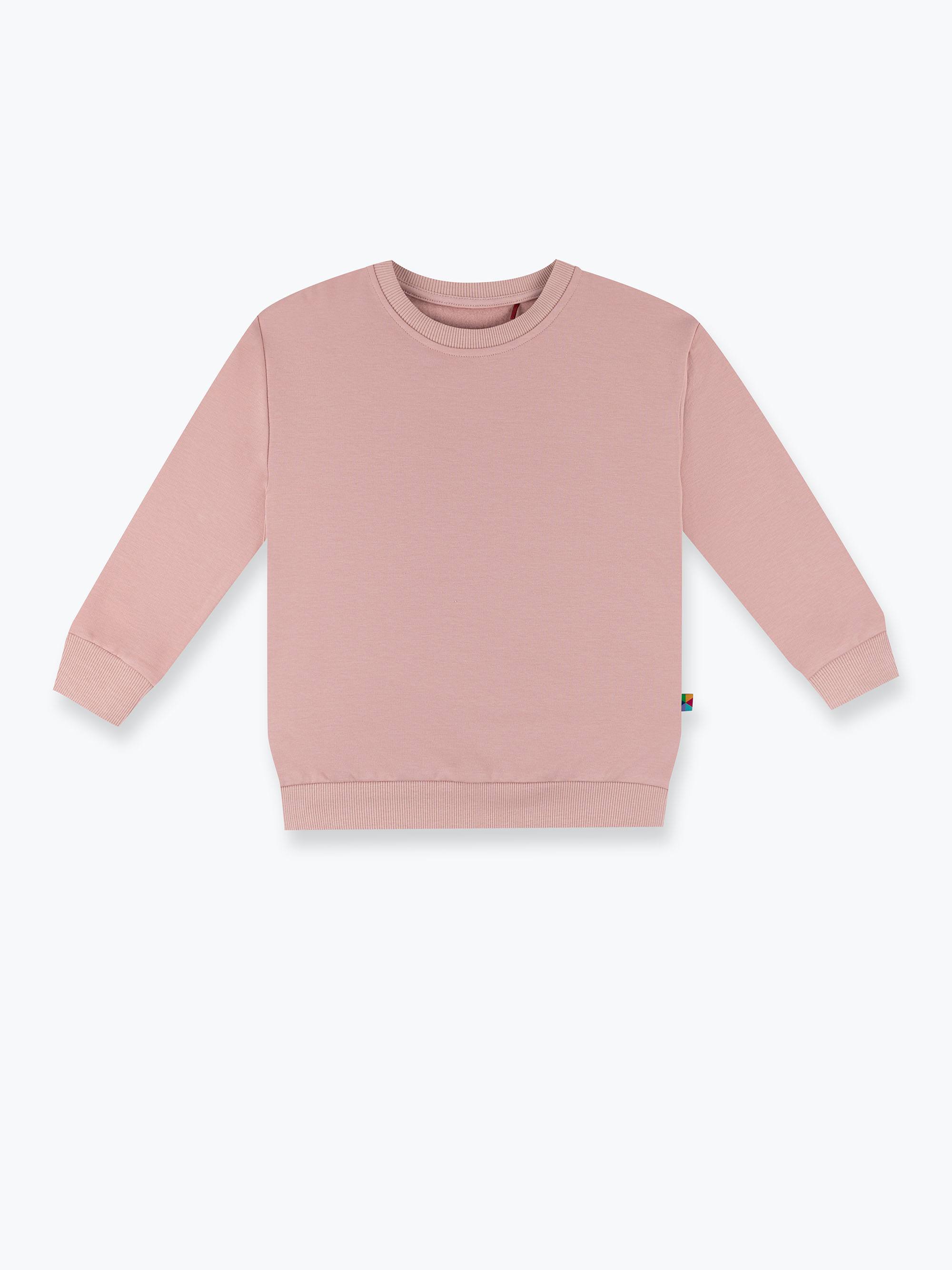 Pudroworóżowa bluza dresowa z meszkiem Junior