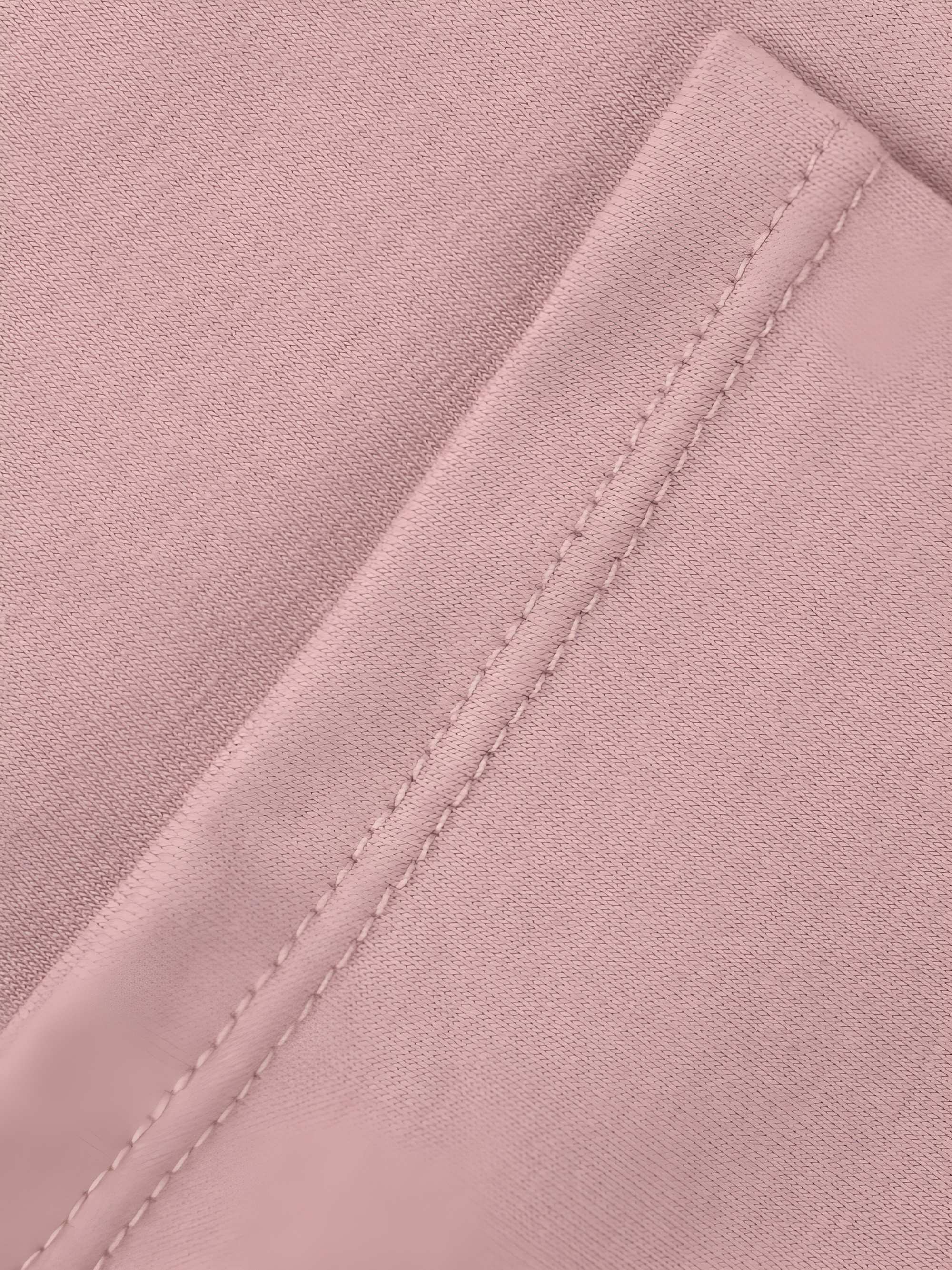 Powder pink ruffle short sleeve blouse