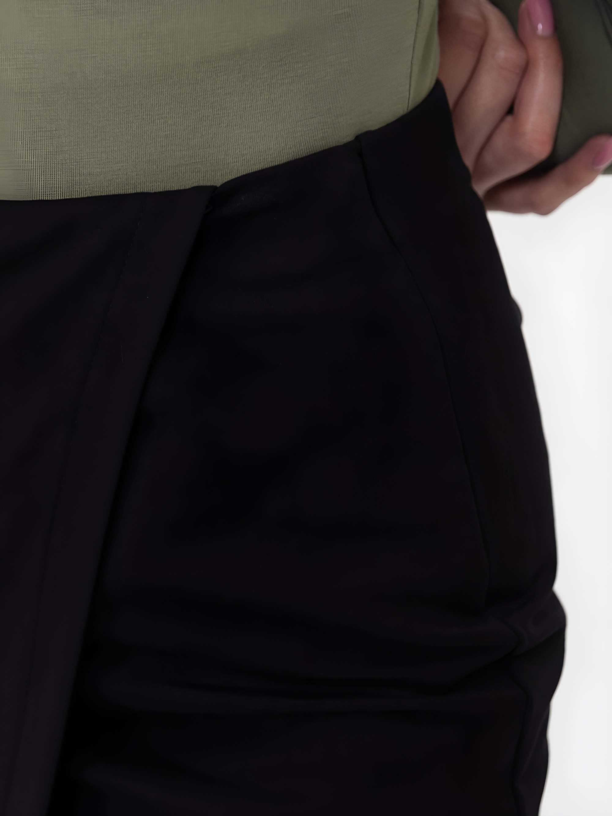 Black wrap skirt Women