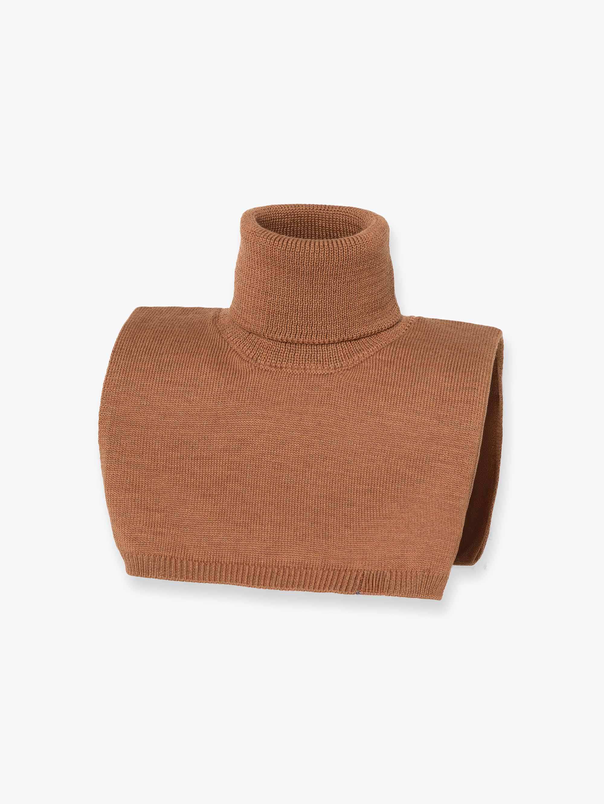 Karmelowy golf merino bez podszewki
