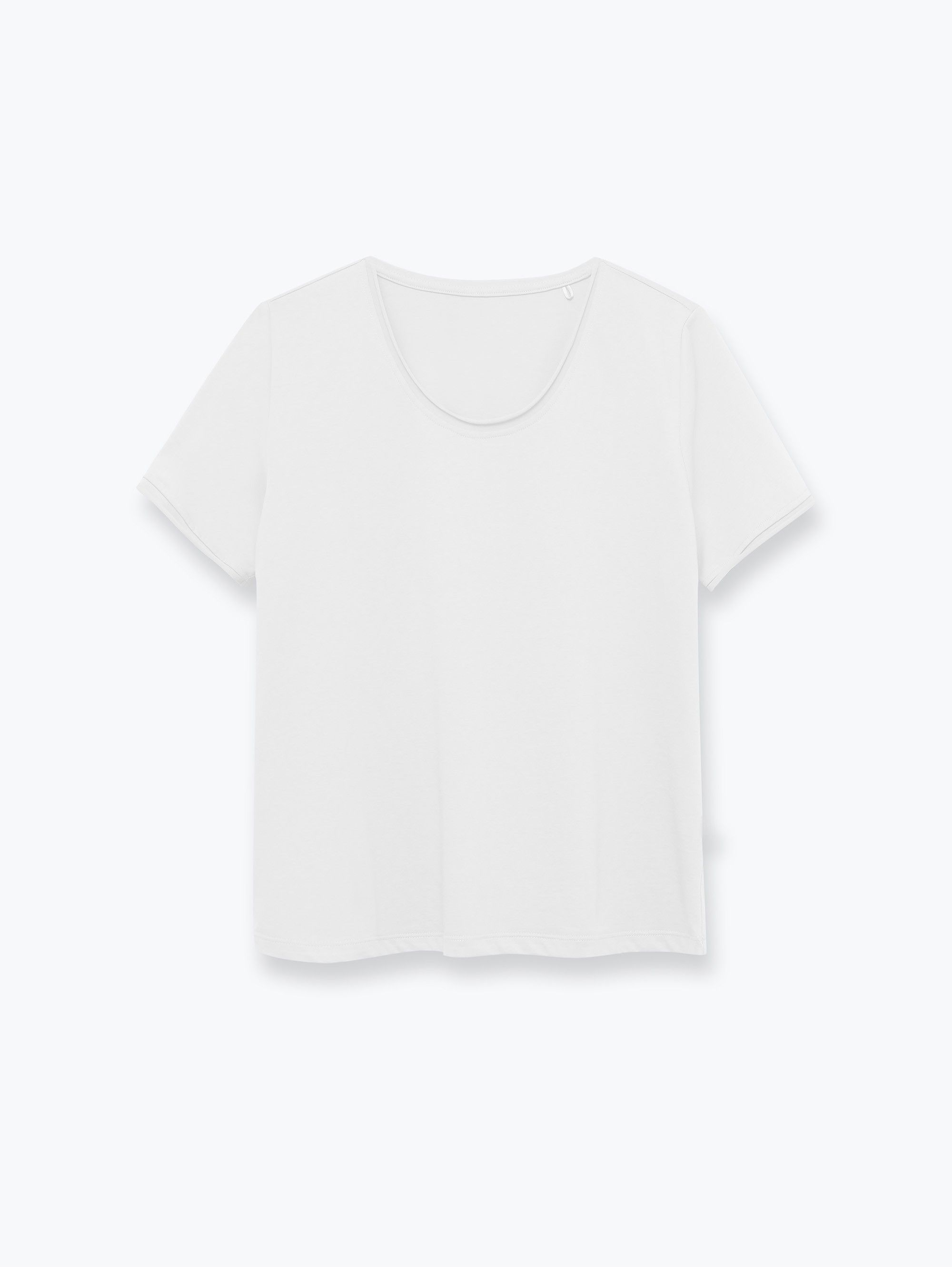 White lightweight jersey t-shirt Women