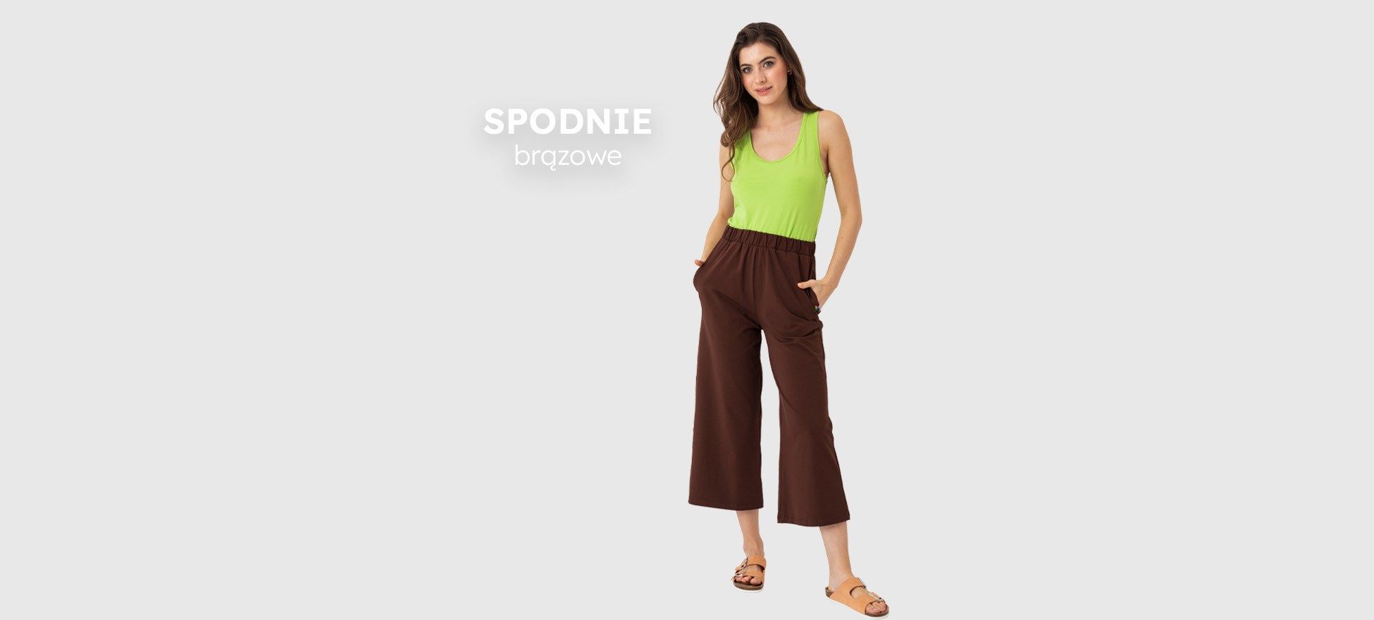 spodnie brąz
