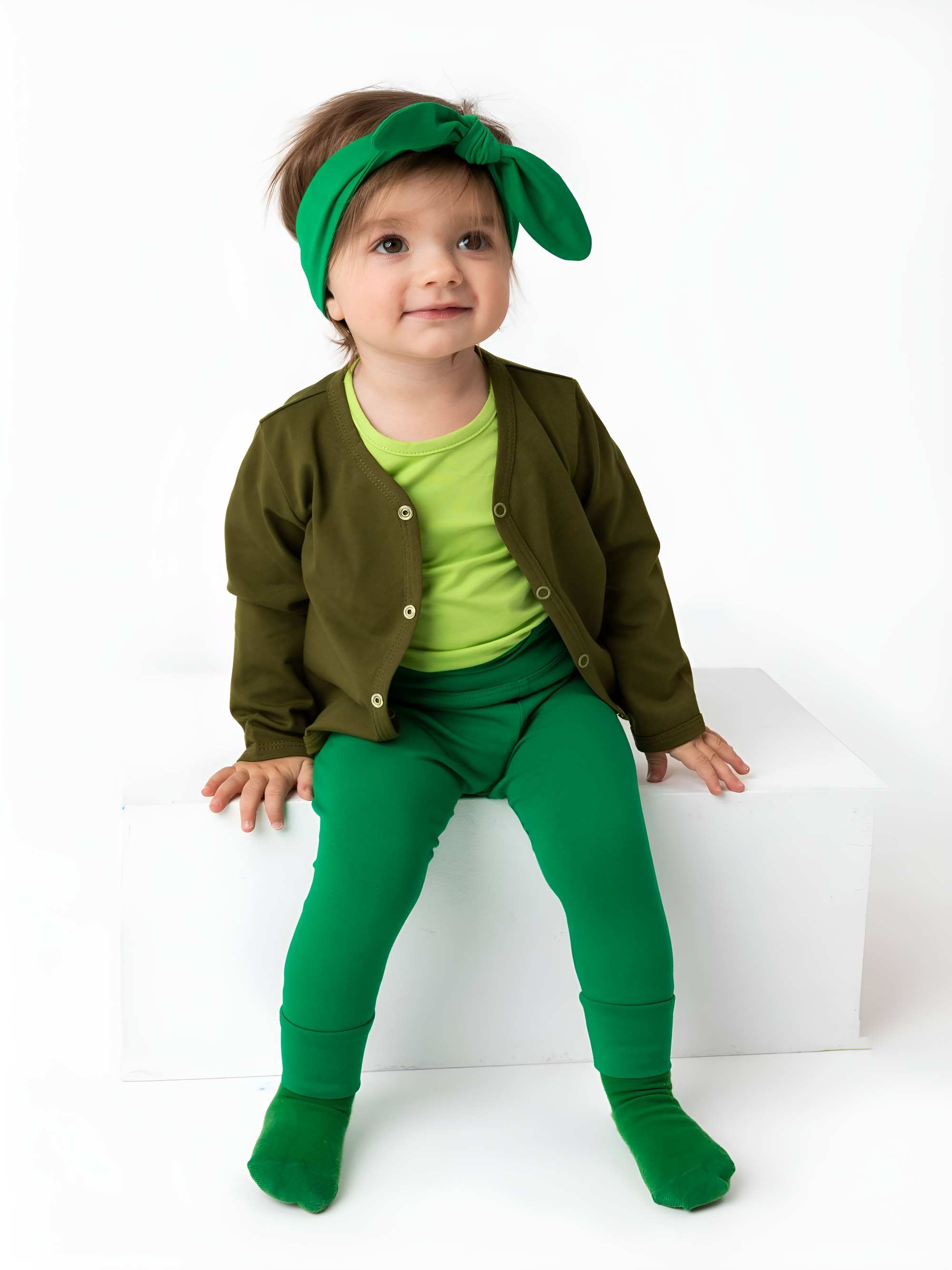 Green jersey pants