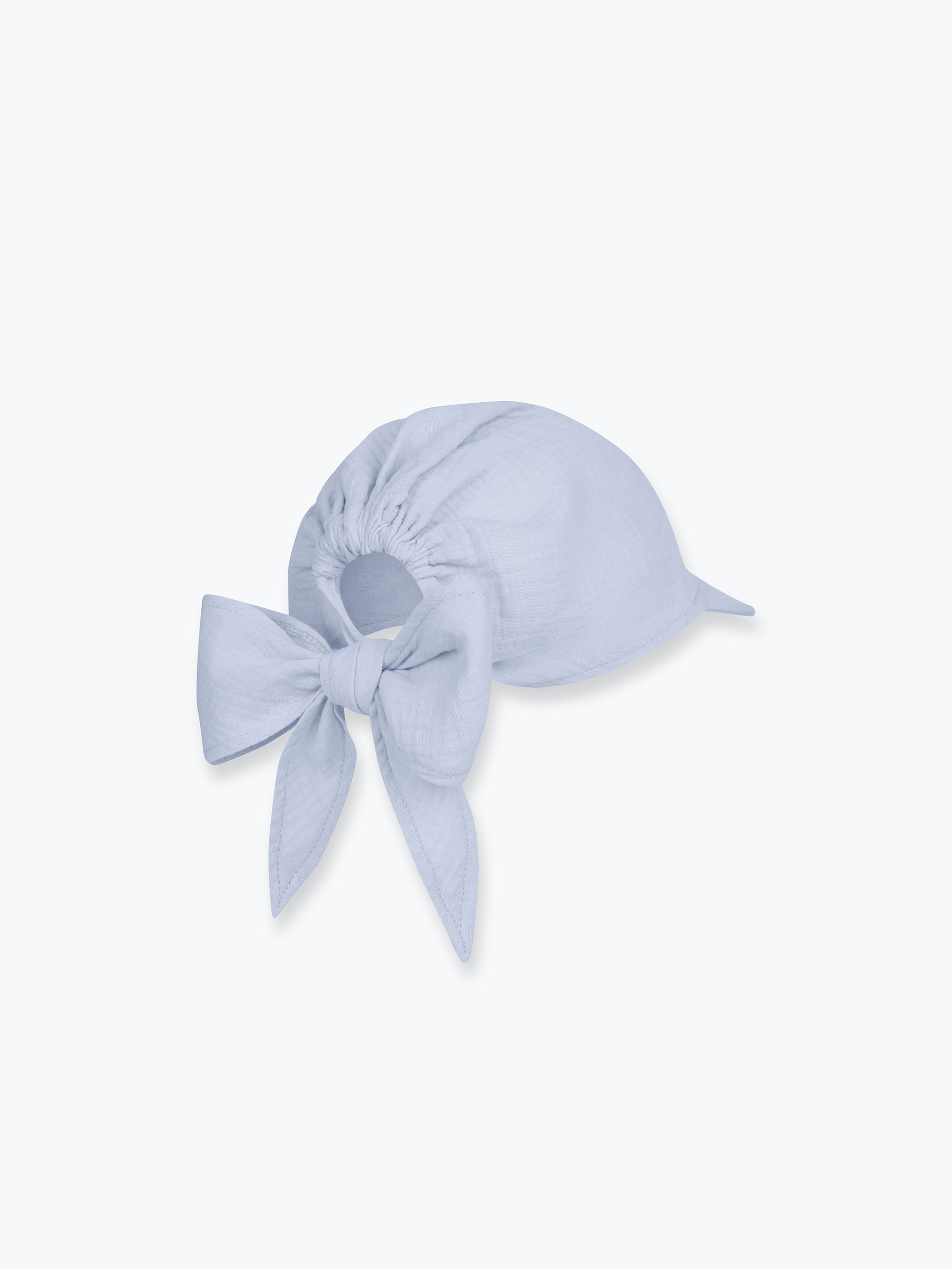 Jasnoniebieska bandana muślinowa