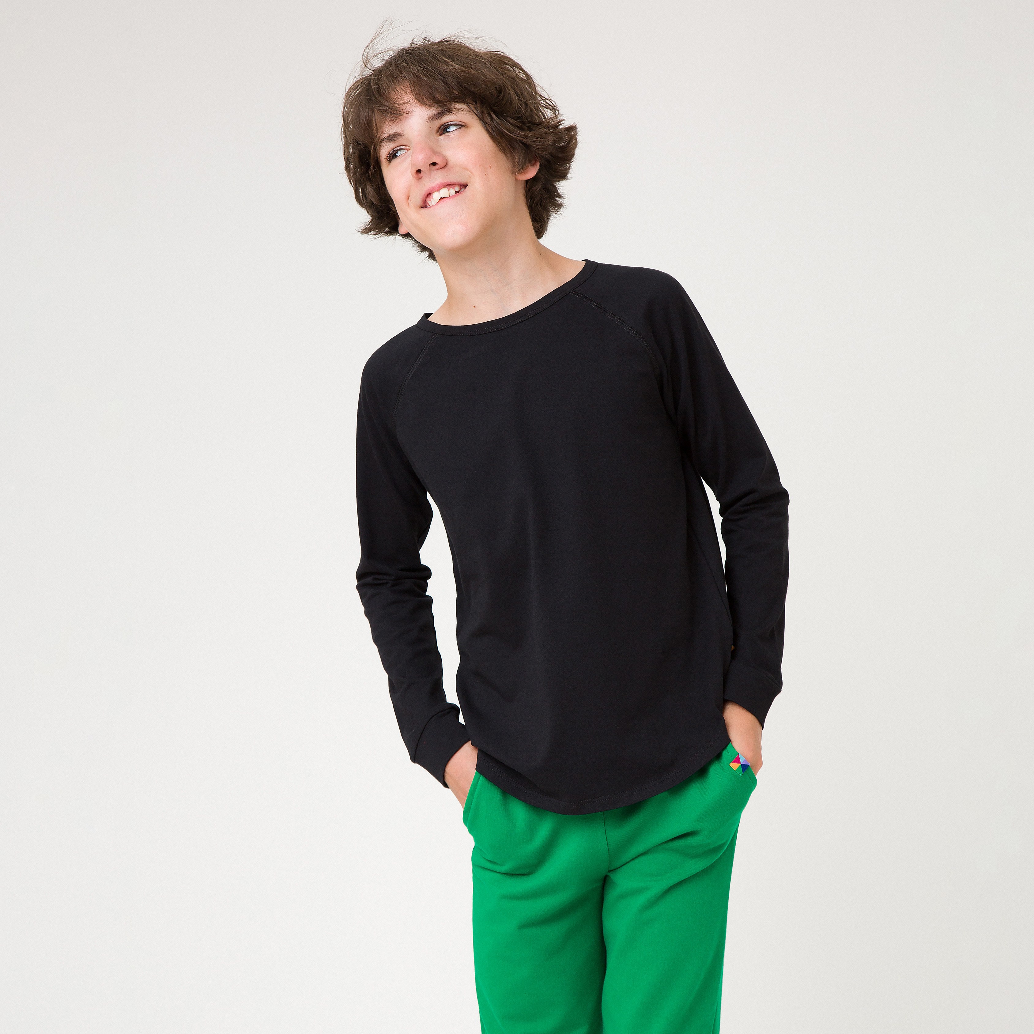 Zielone spodnie dresowe Junior