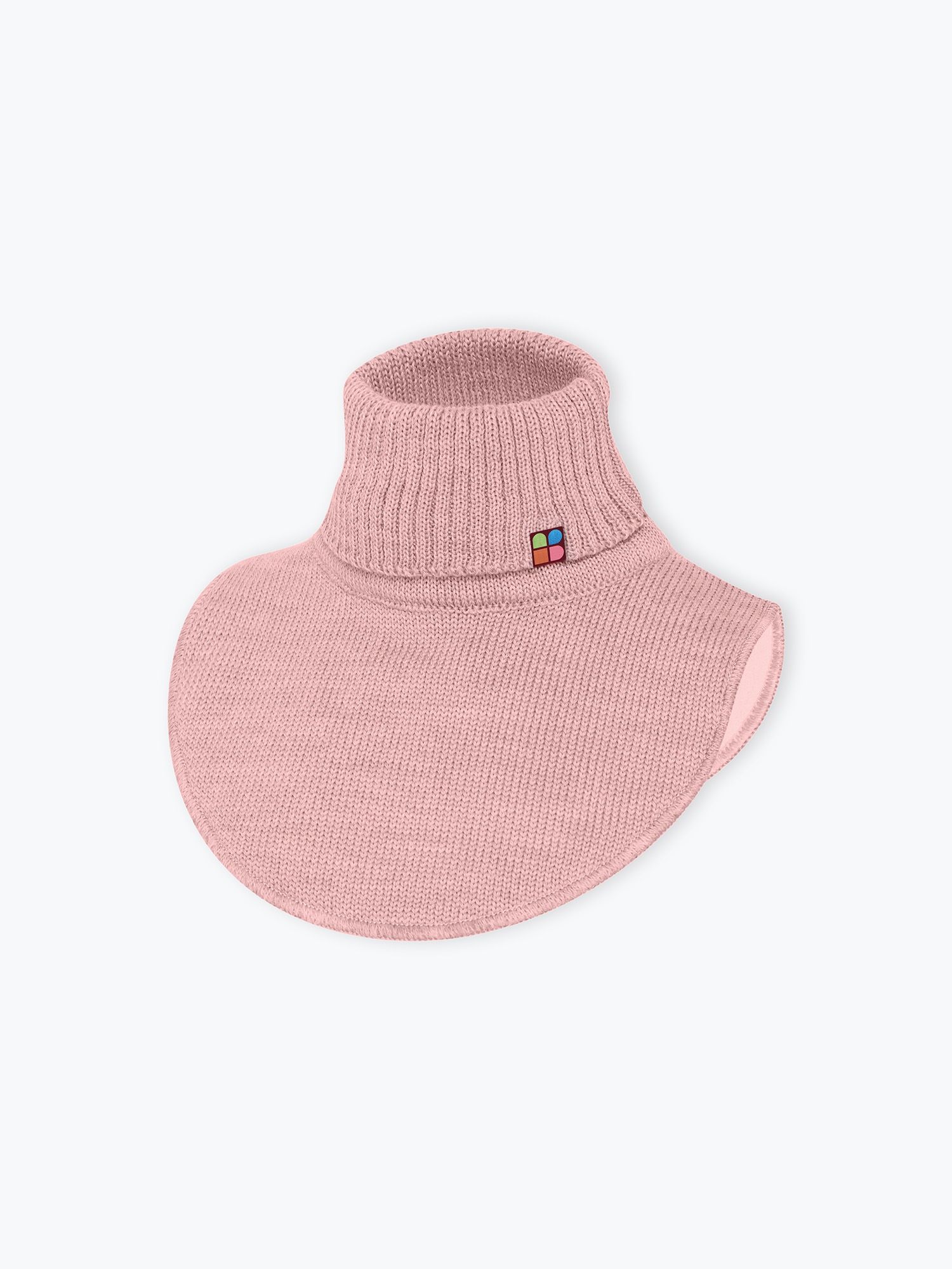Powder pink merino wool neck warmer kids