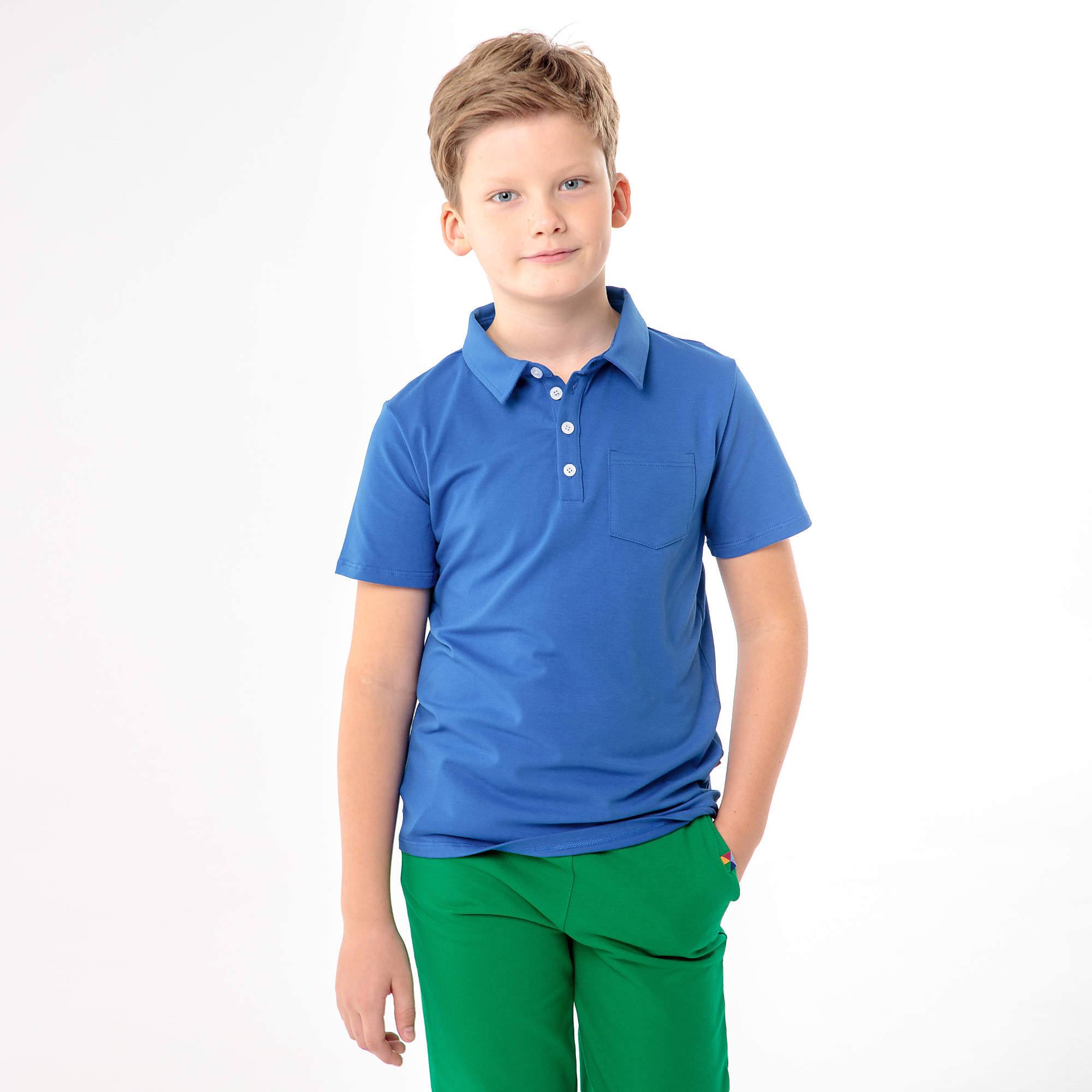 Niebieska koszulka polo Junior