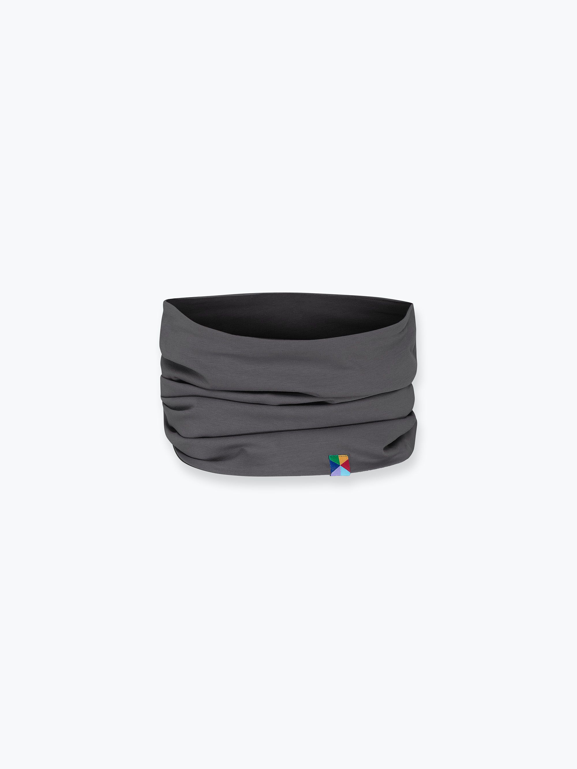 Graphite - black reversible neck warmer
