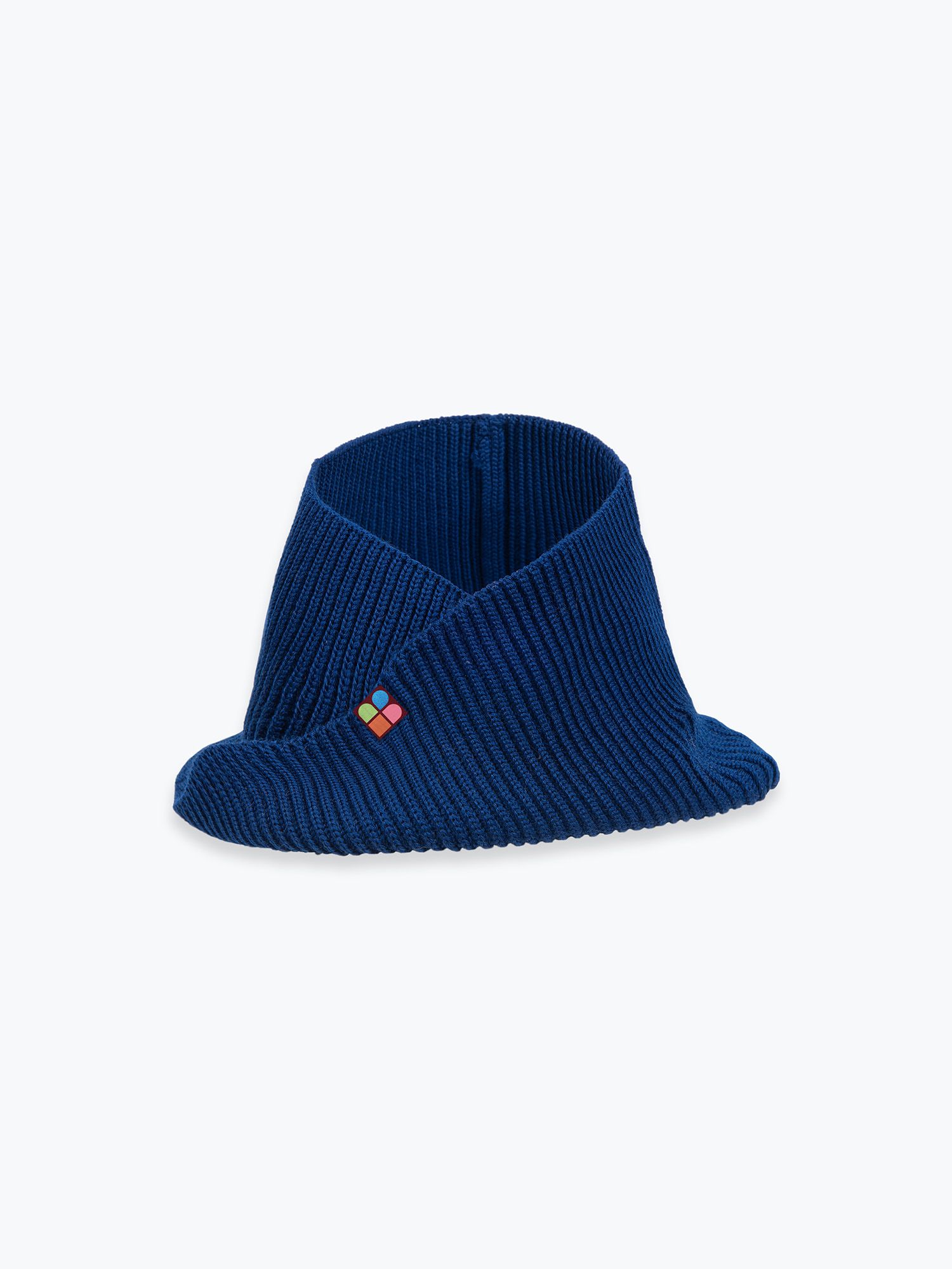 Navy blue merino wool neck warmer kids