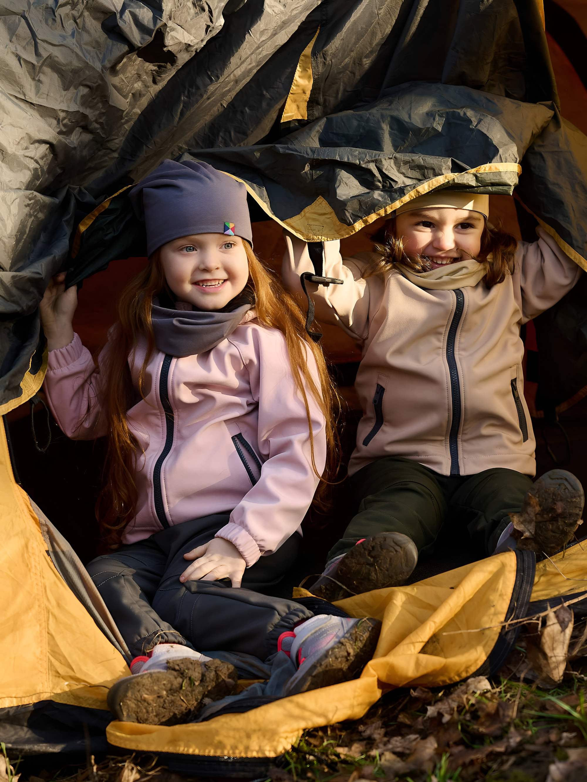 Beżowa kurtka softshell