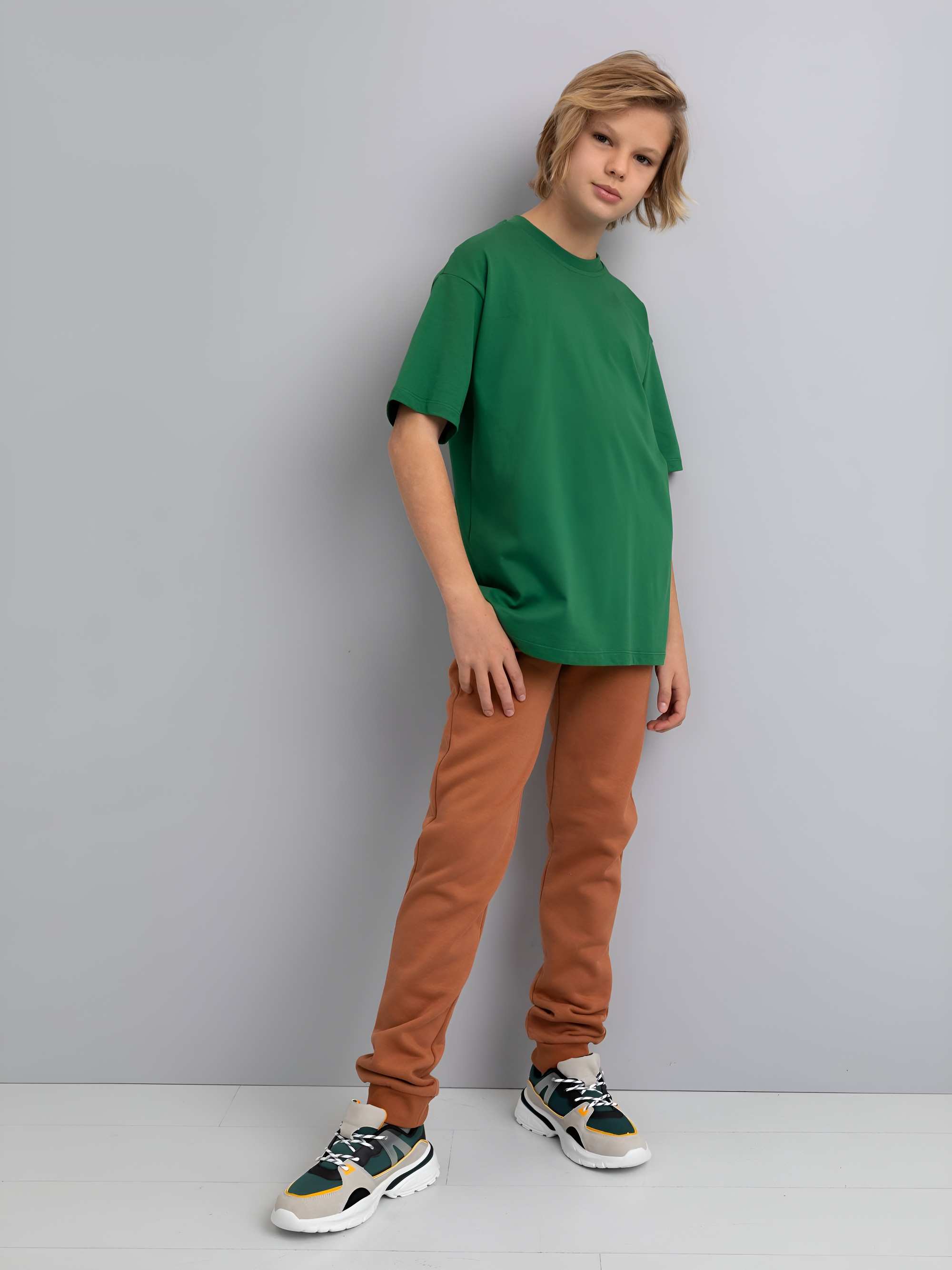 Ciemnozielony T-shirt oversize