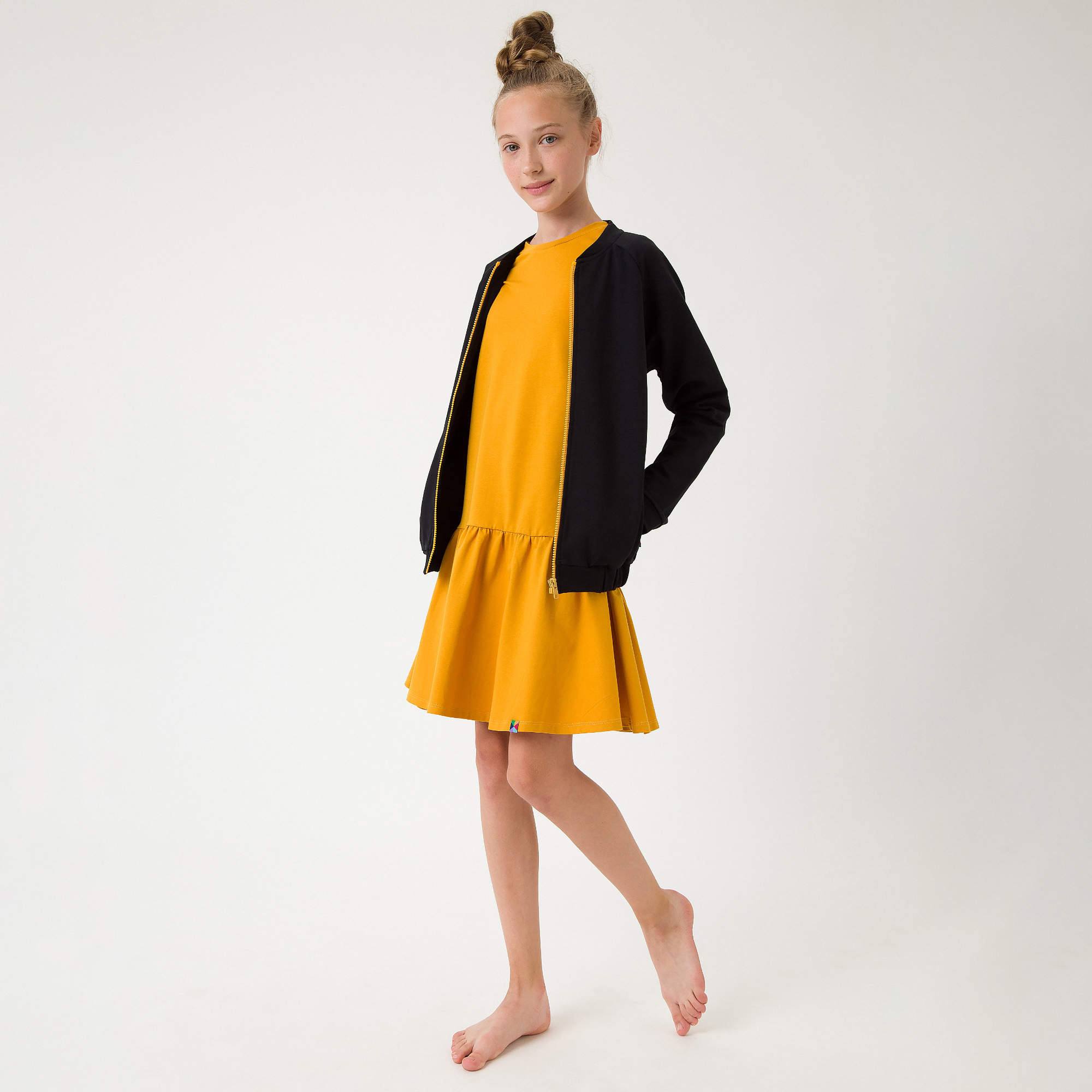 Czarna bluza na zamek Junior