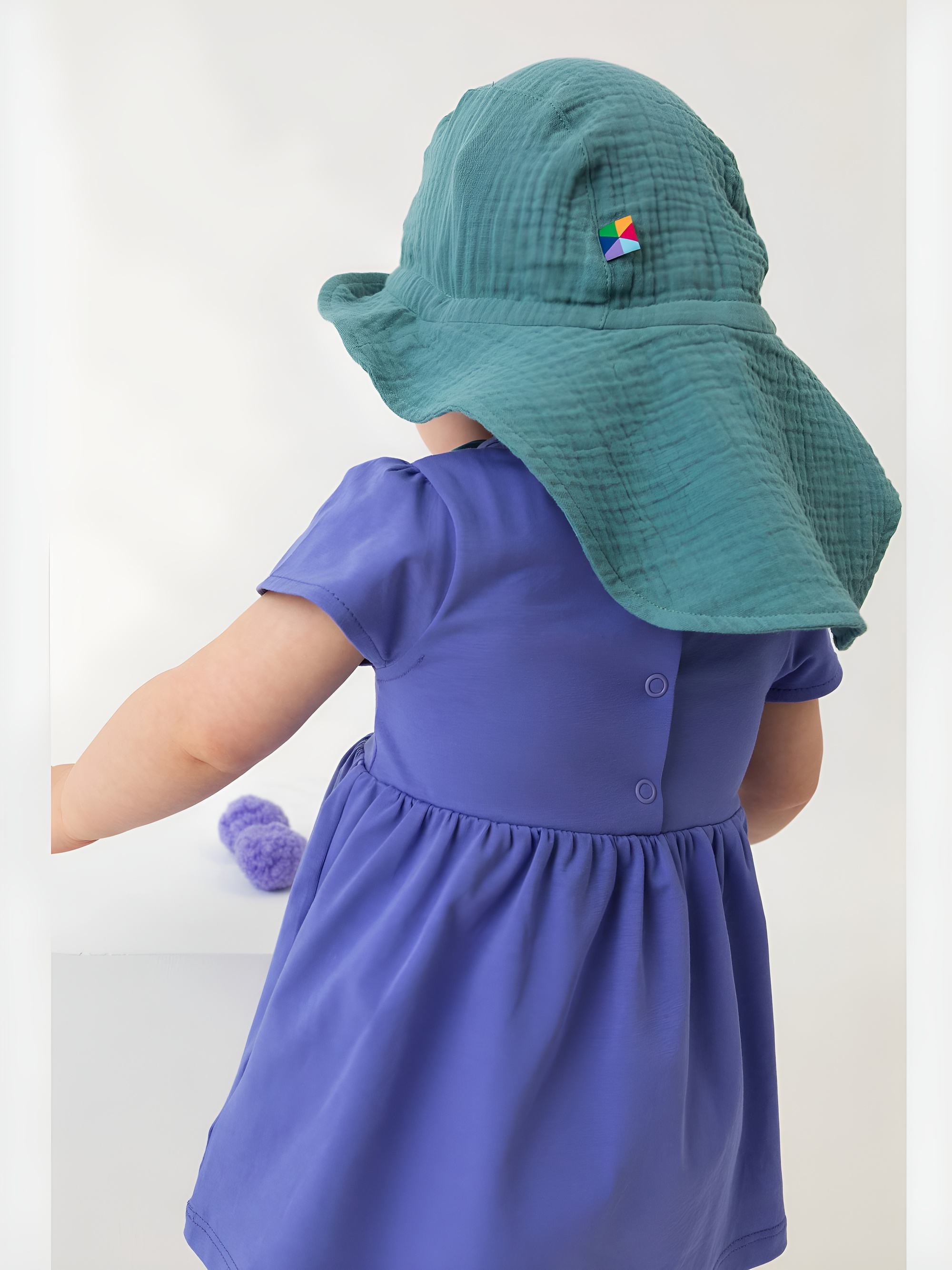 Nautical muslin hat with strings Baby