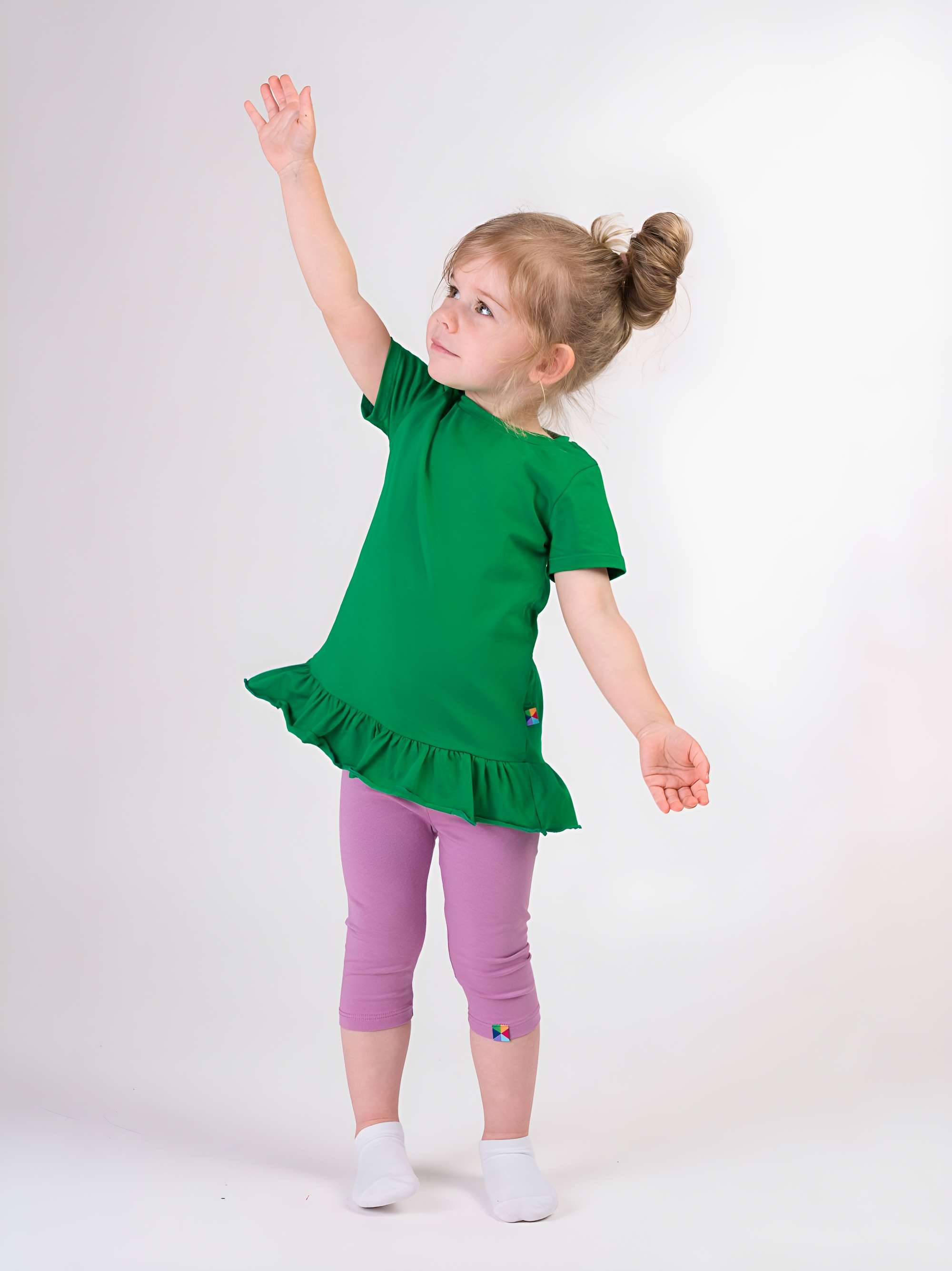 Jasnofioletowe legginsy 3/4