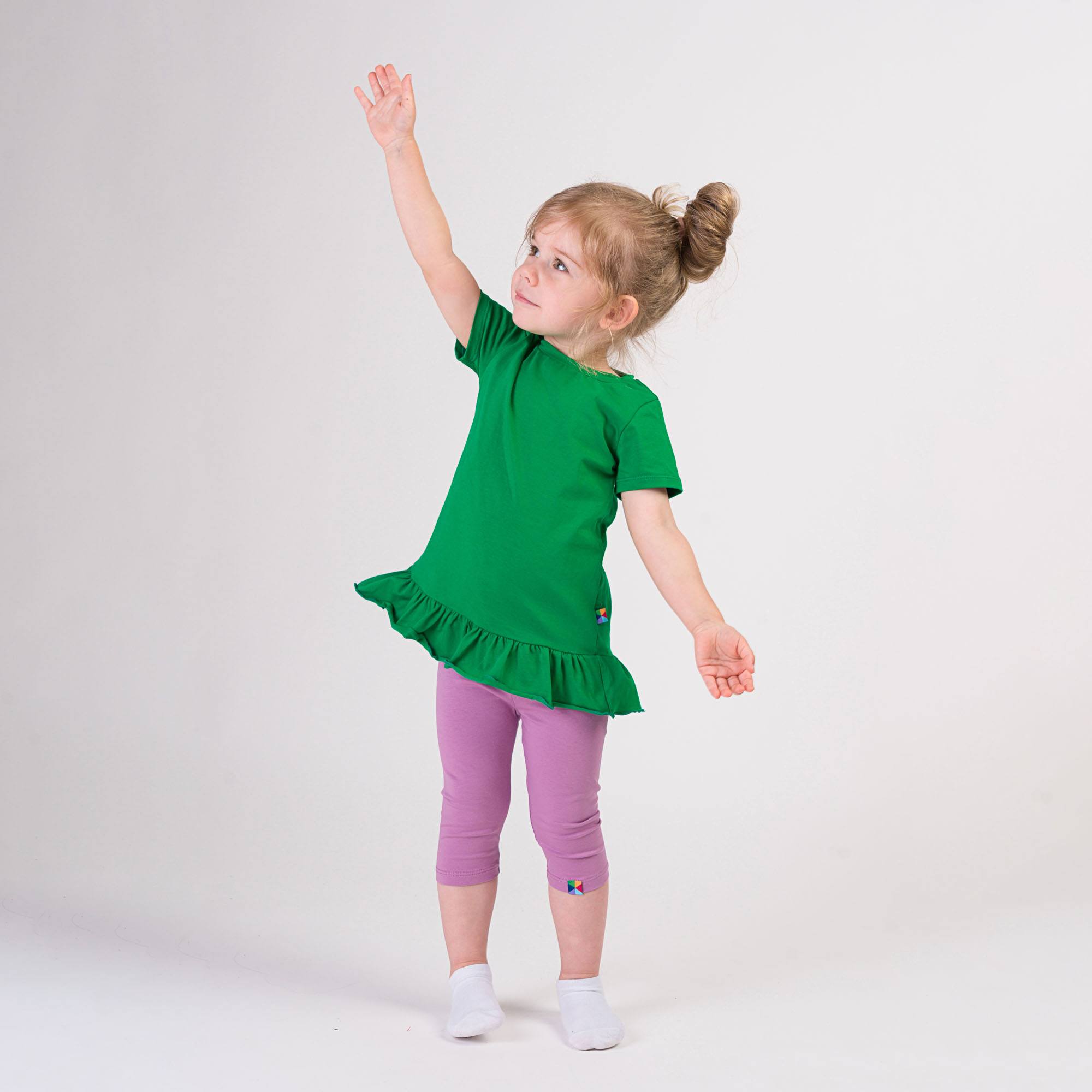 Jasnofioletowe legginsy 3/4