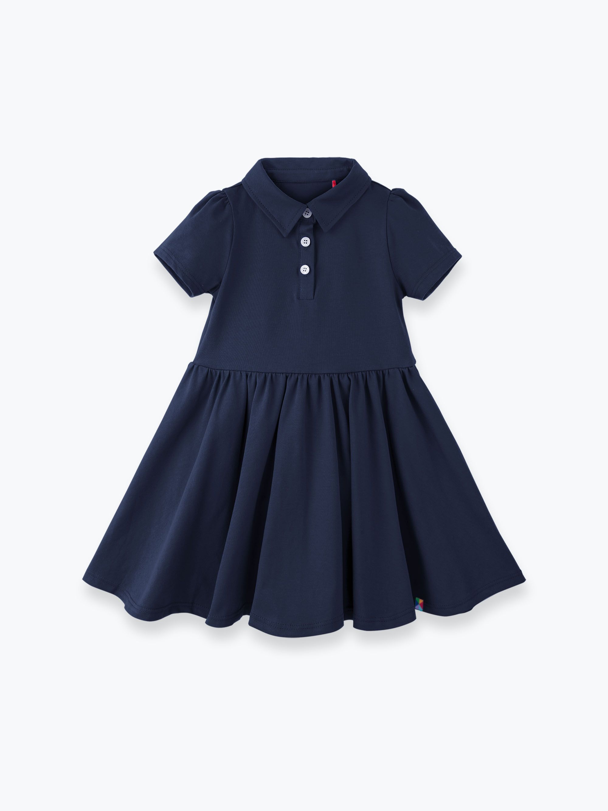 Granatowa sukienka polo