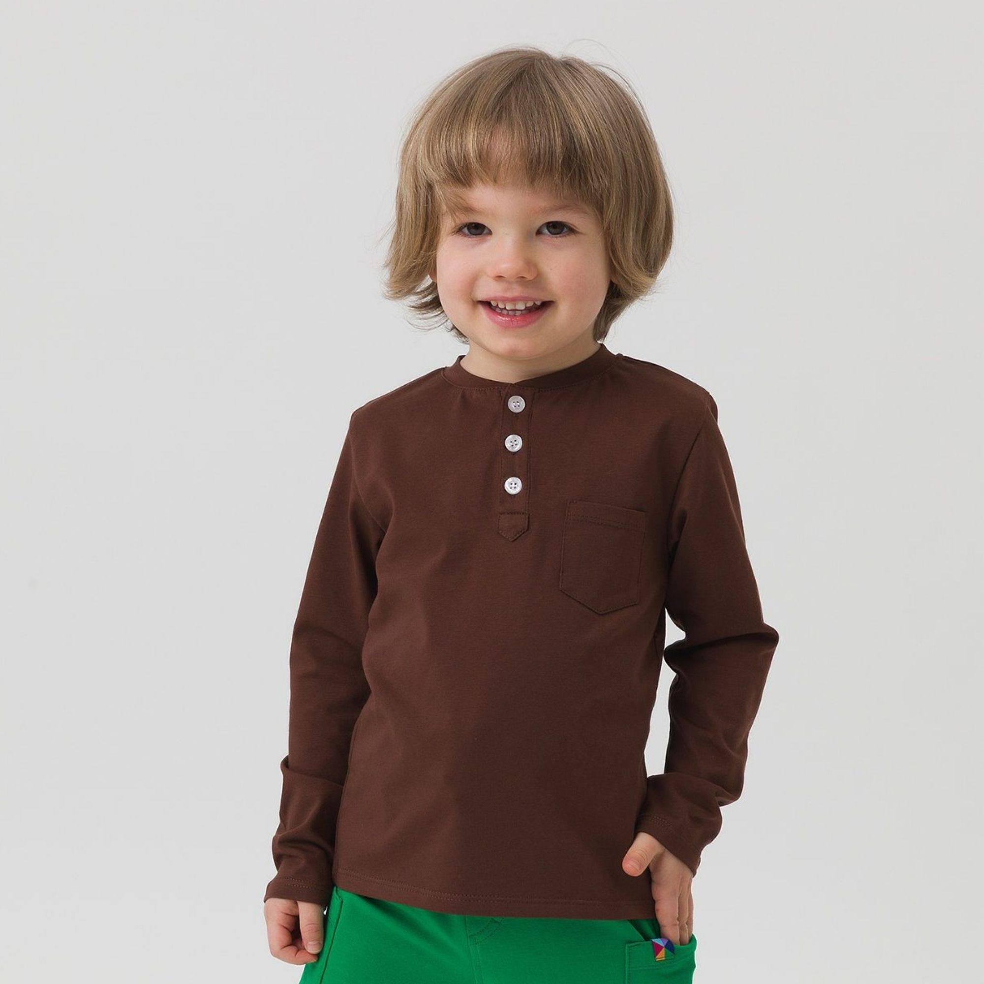 Brązowa koszulka henley