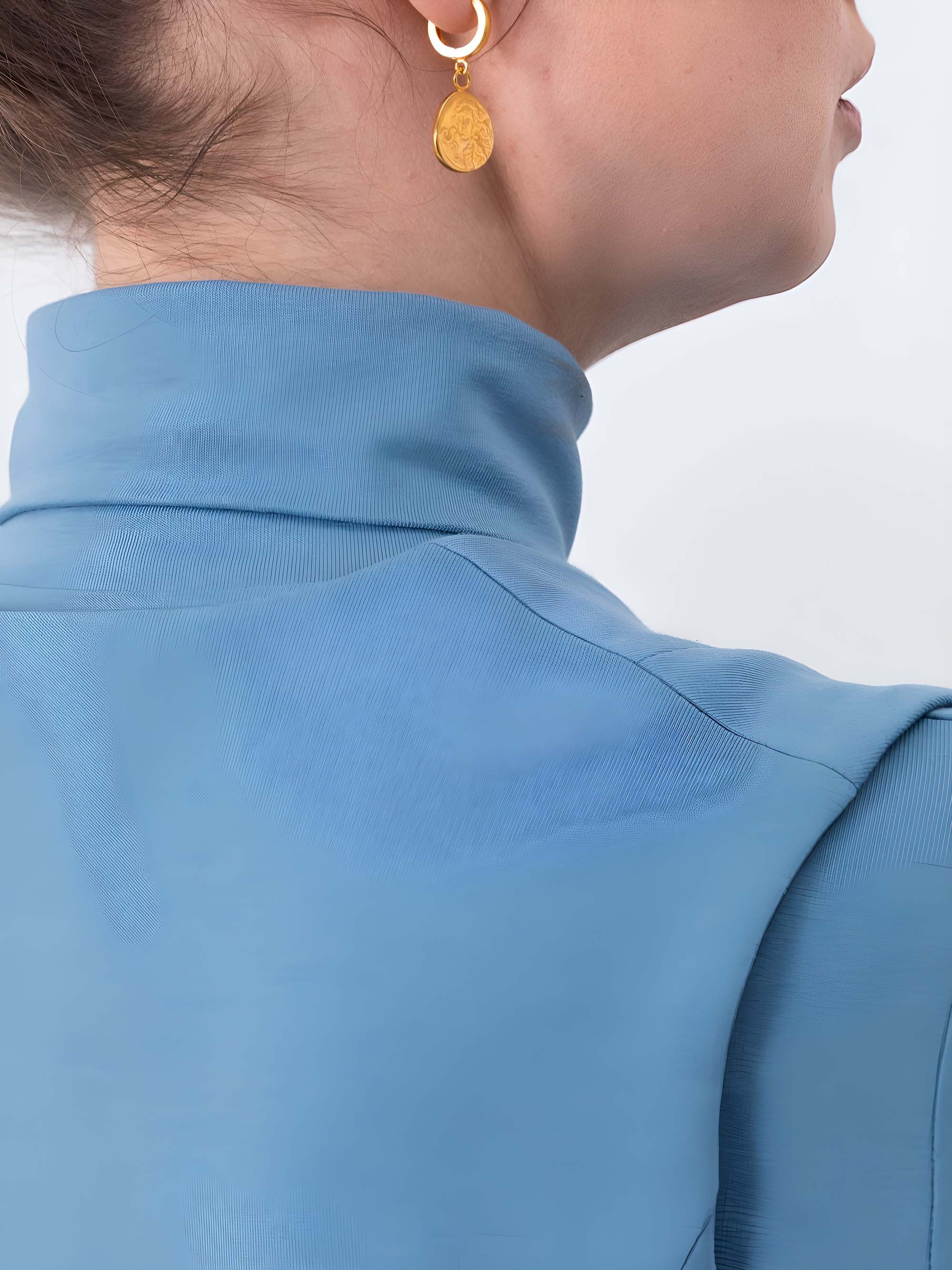 Sky blue vest Women