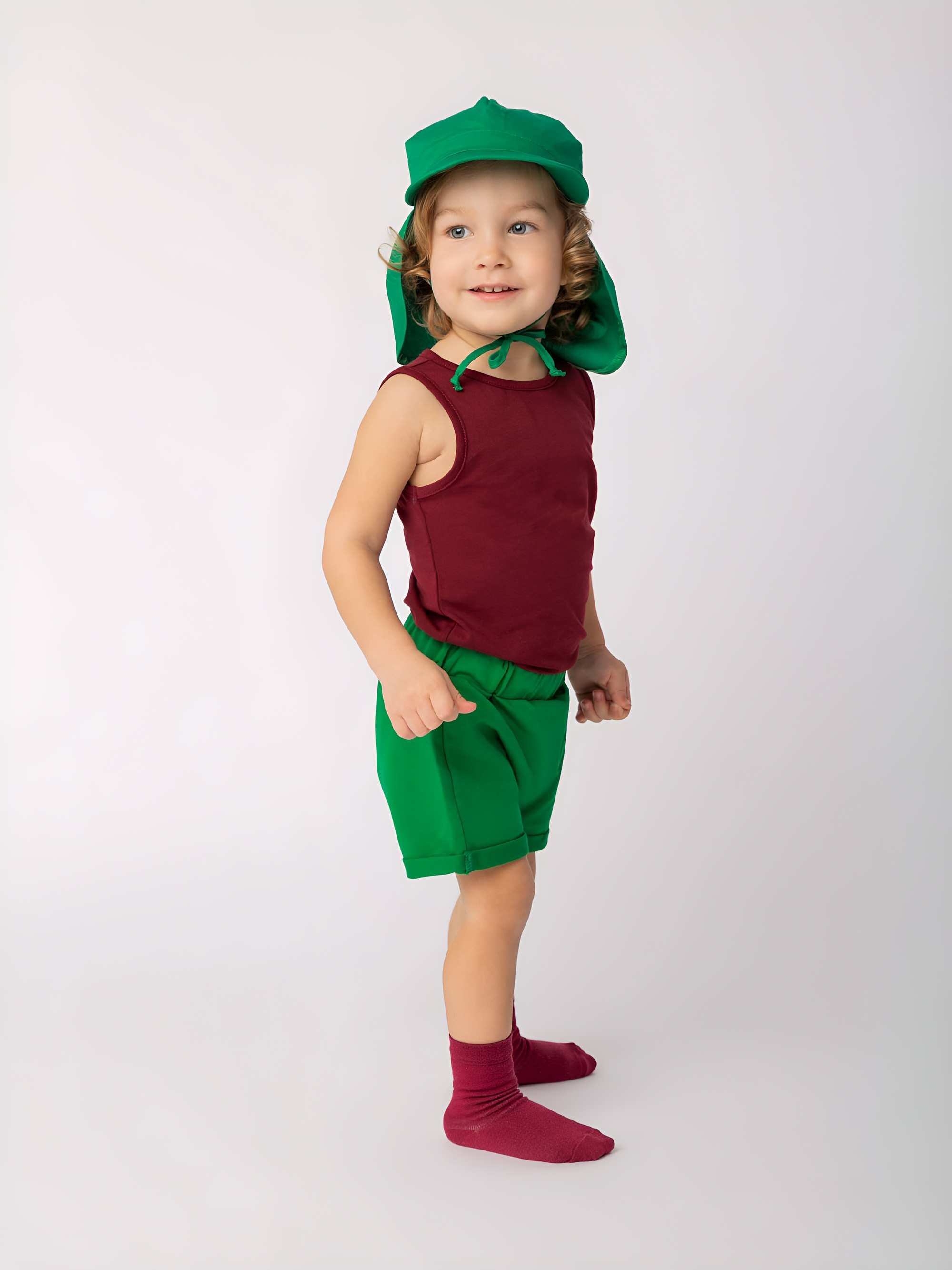 Zielona czapka z okapem 6-36 M