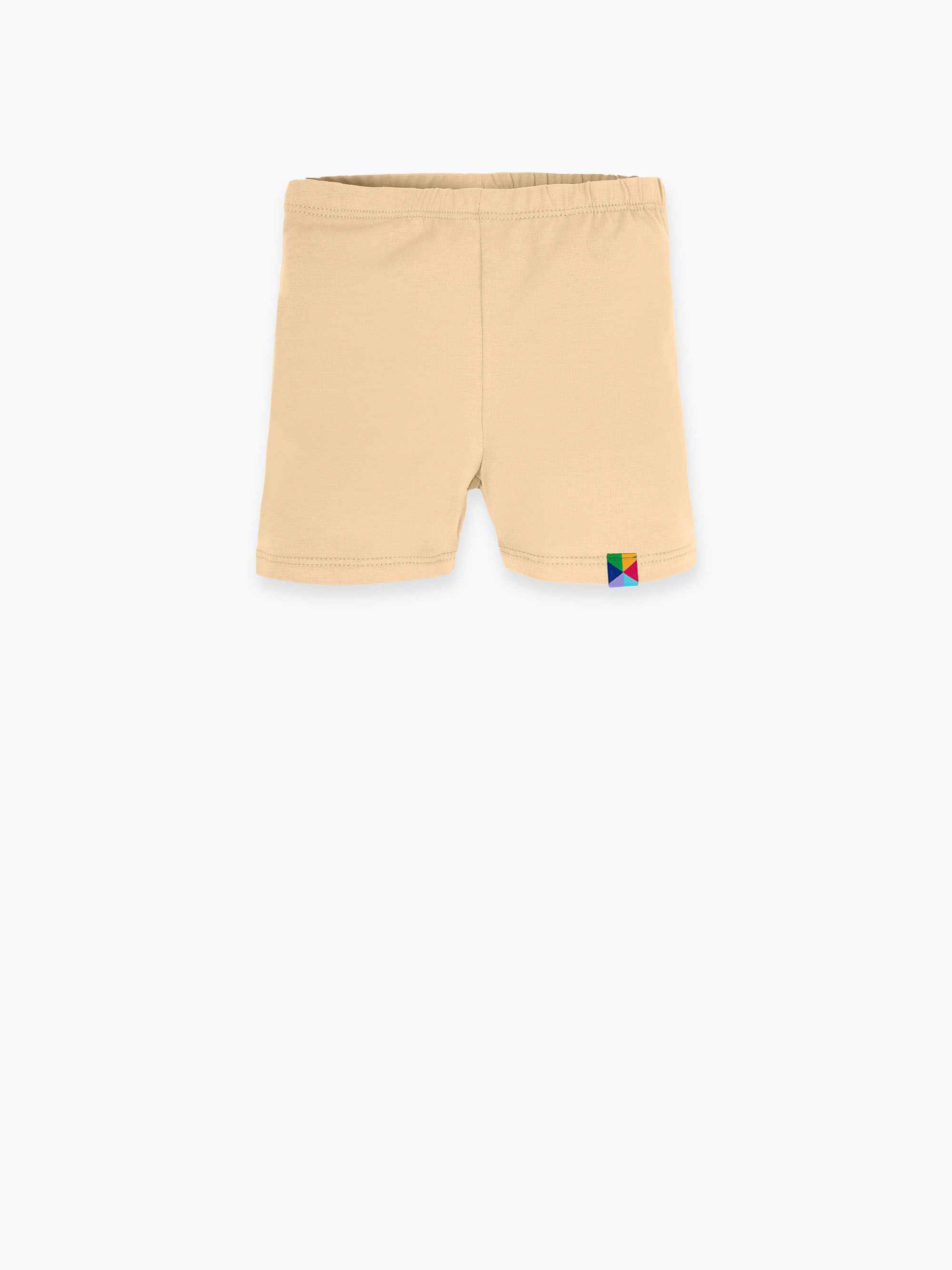 Beżowe legginsy krótkie