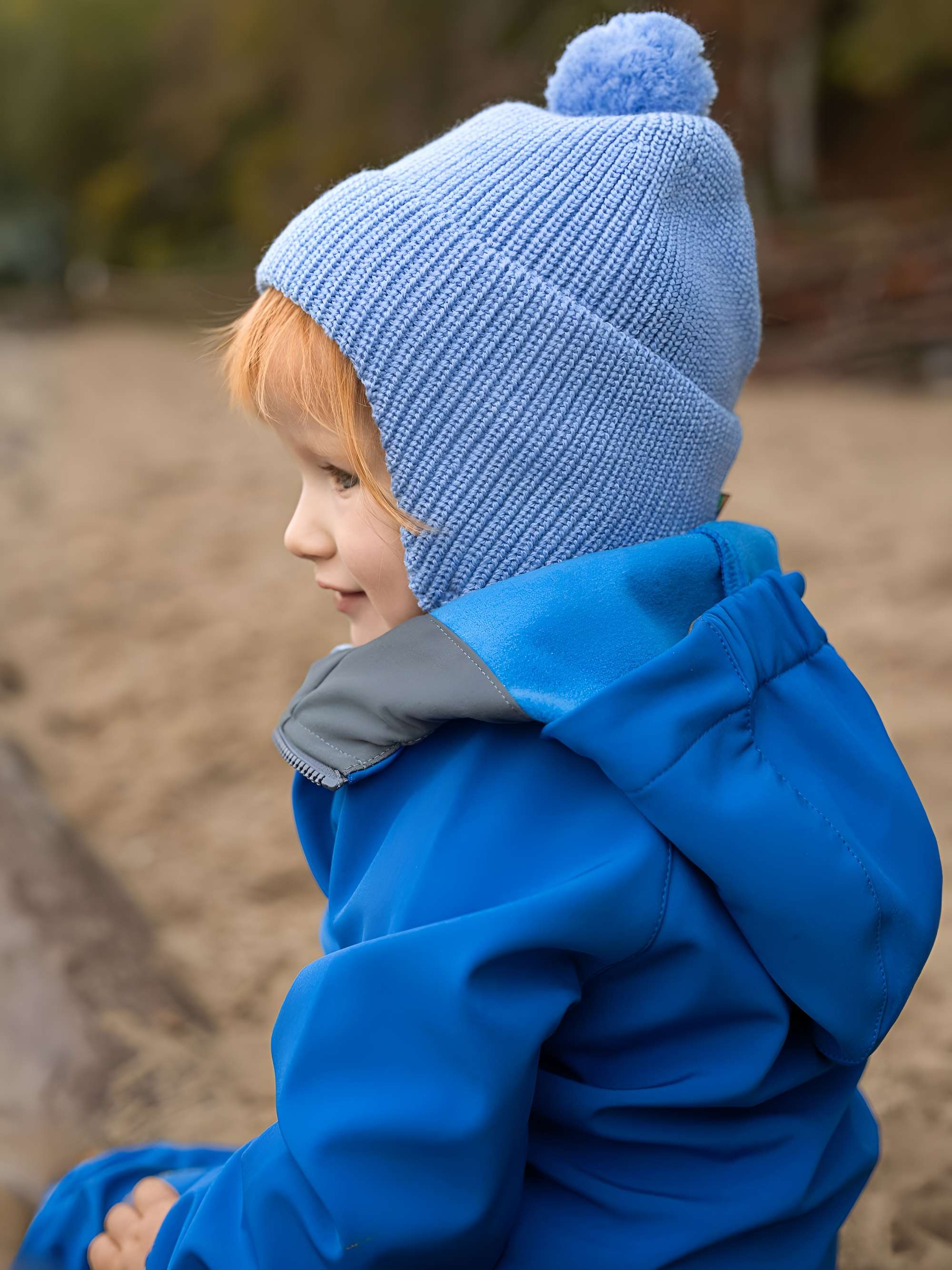 Niebieska kurtka softshell niemowlęca