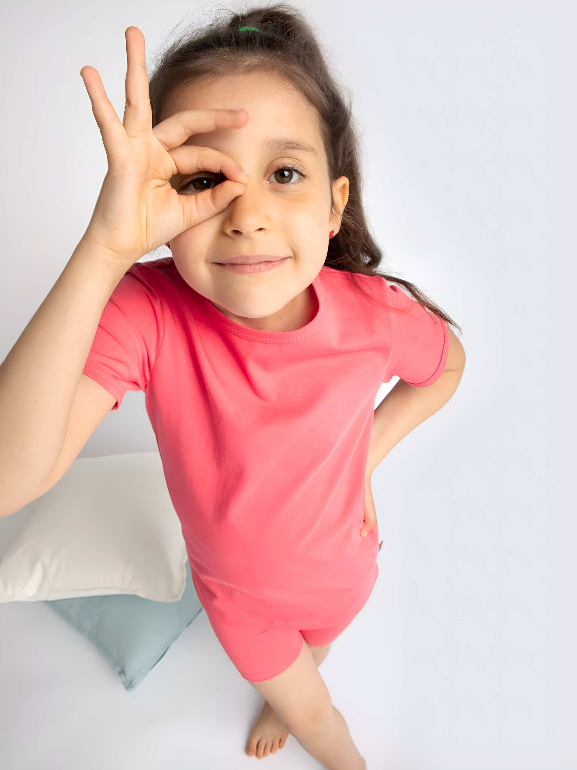 Coral short sleeve pyjamas