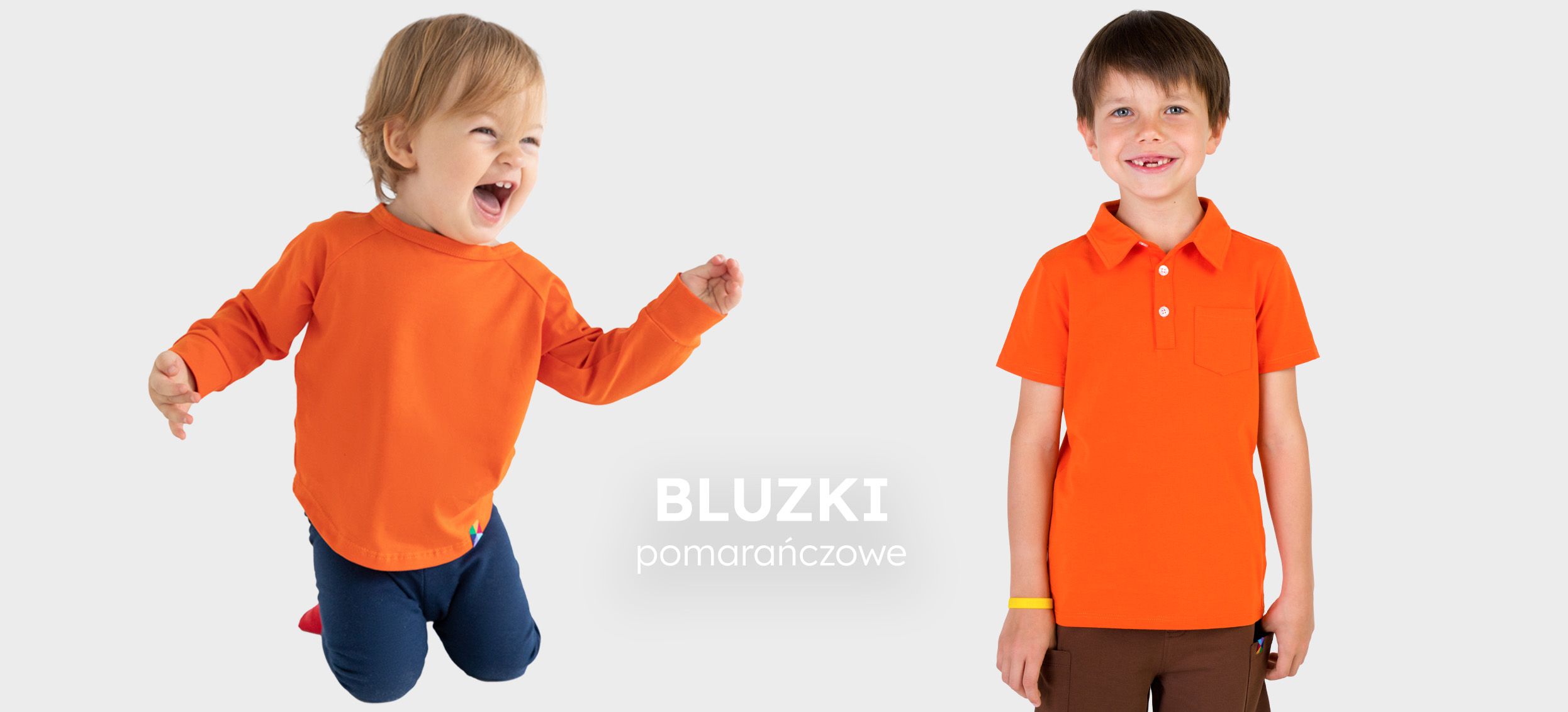 bluzka kolor pomarańczowy