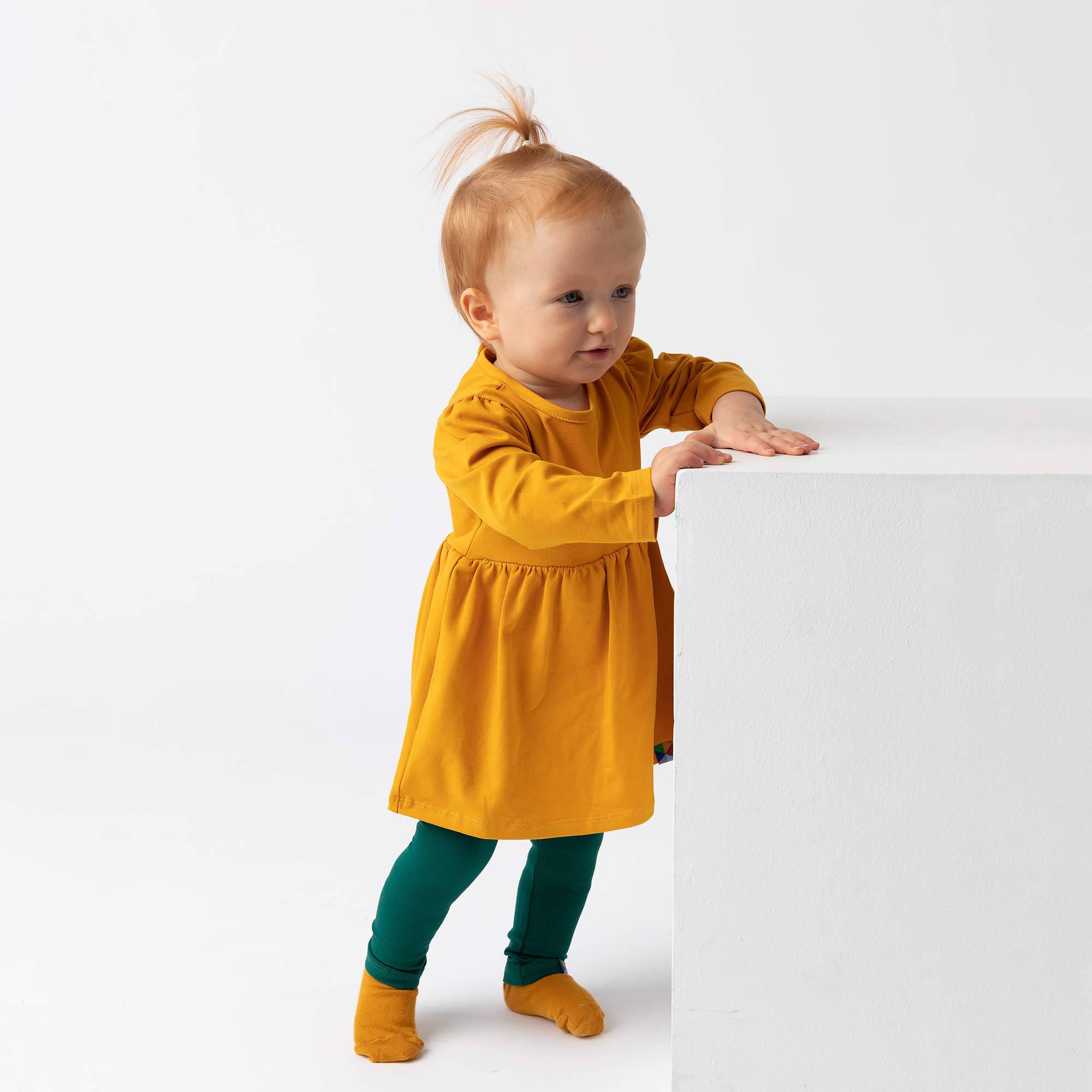 Butelkowozielone legginsy