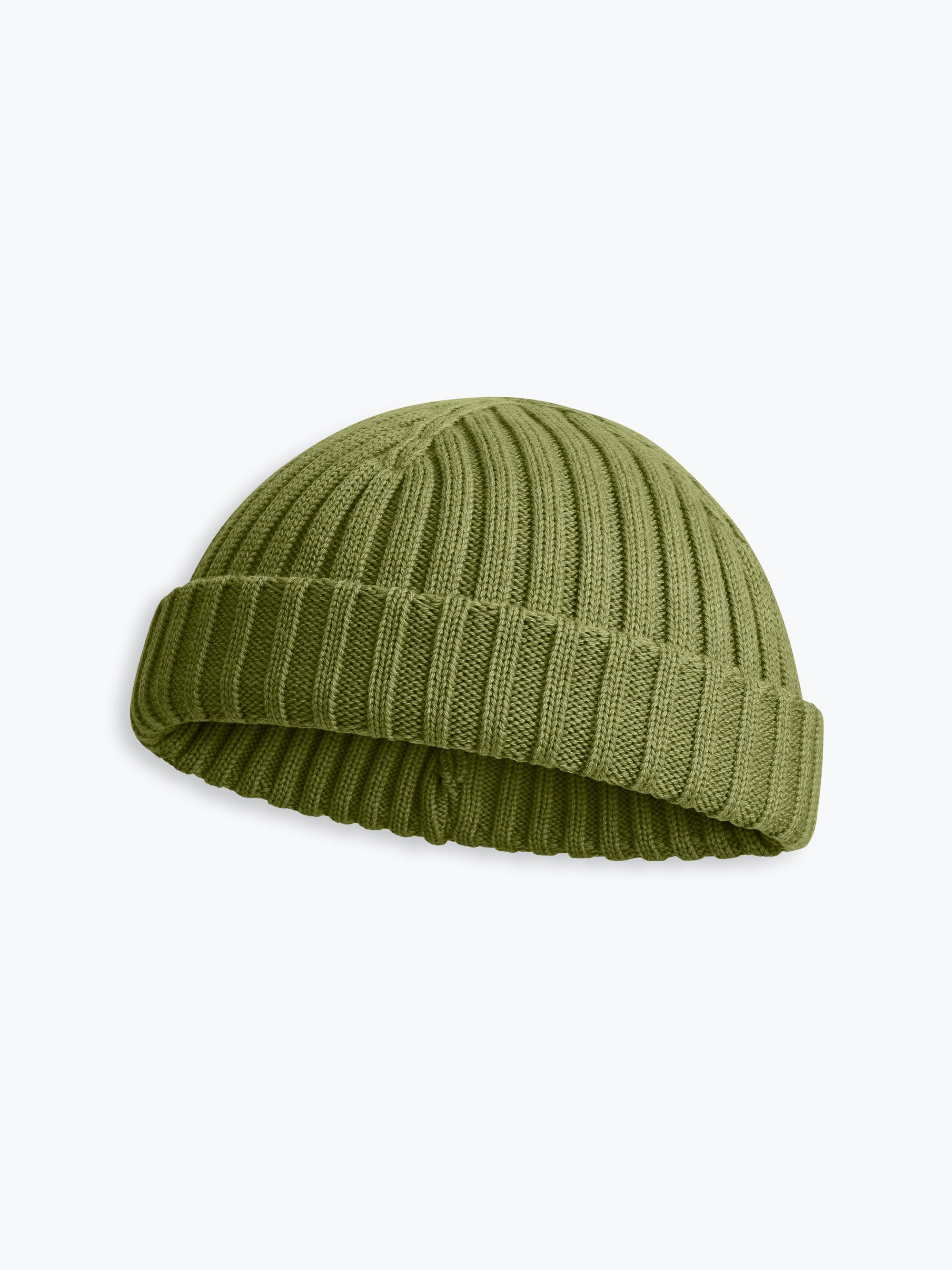 Green melange Merino Wool Beanie
