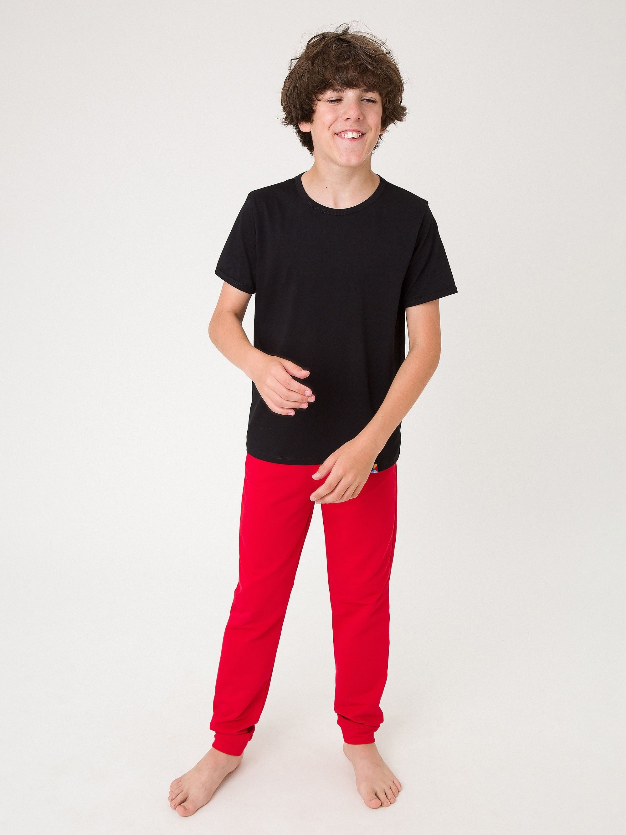 Czerwone spodnie dresowe Junior