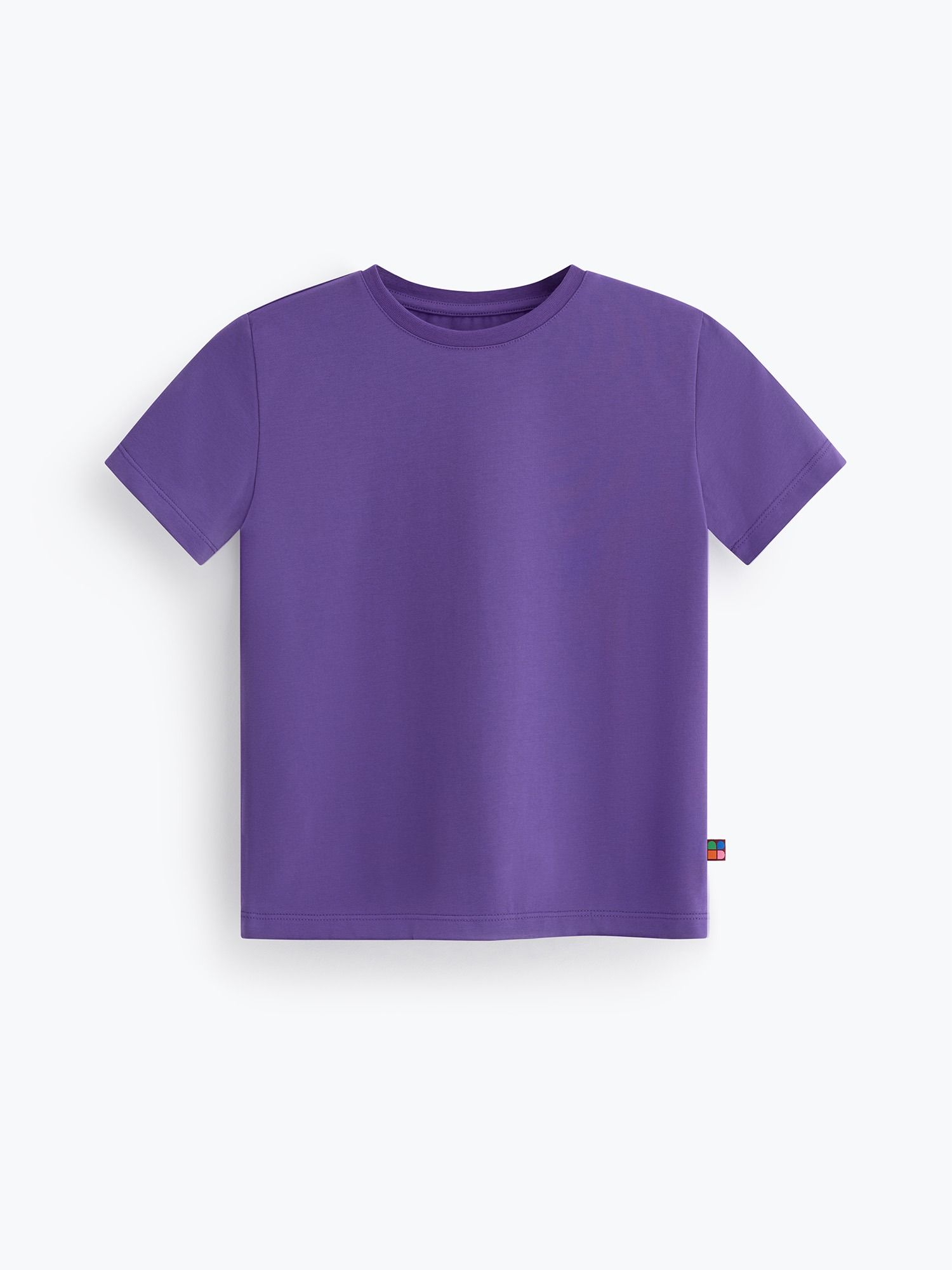 Fiołkowy T-shirt ze ściągaczem