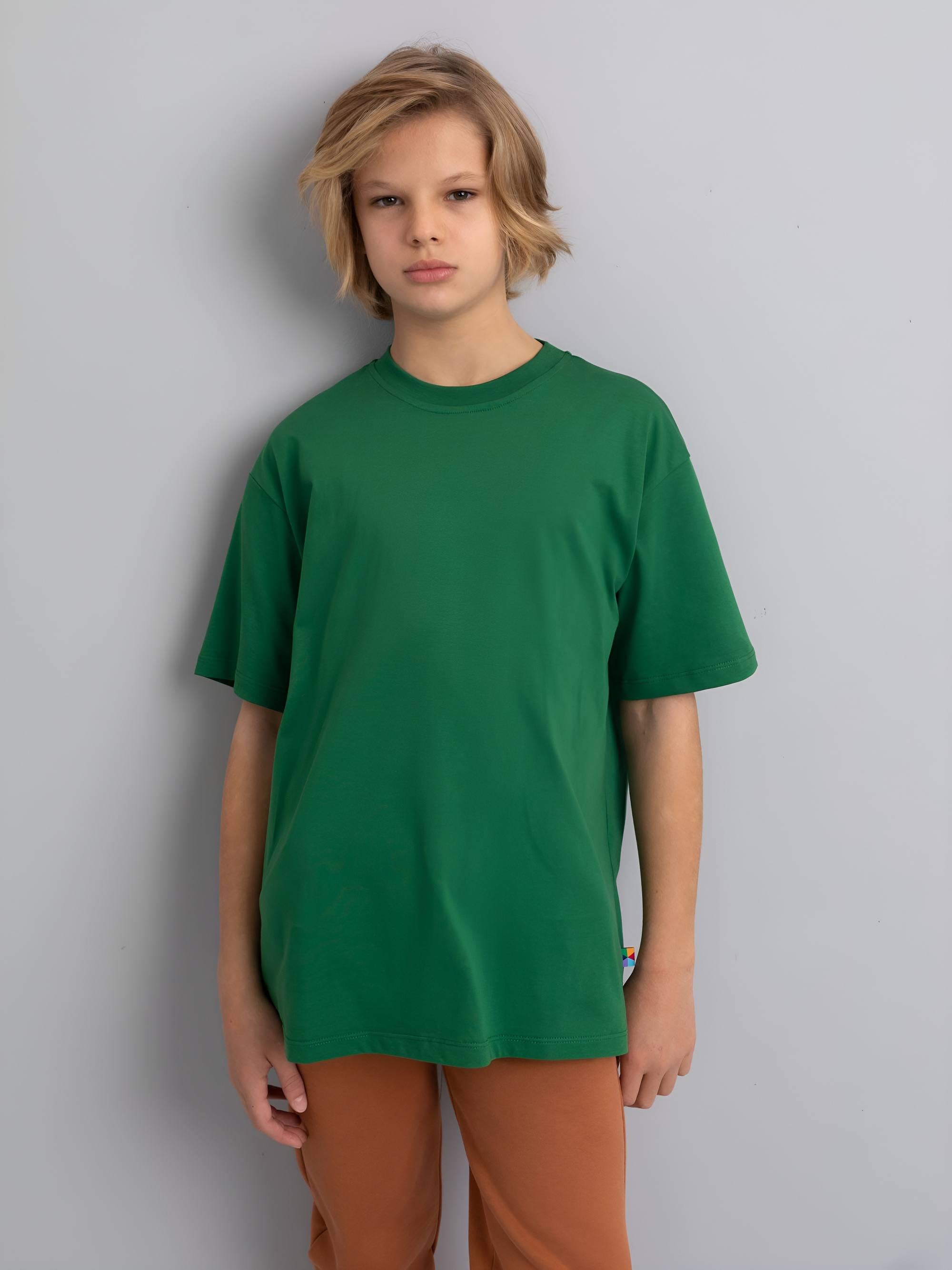 Ciemnozielony T-shirt oversize