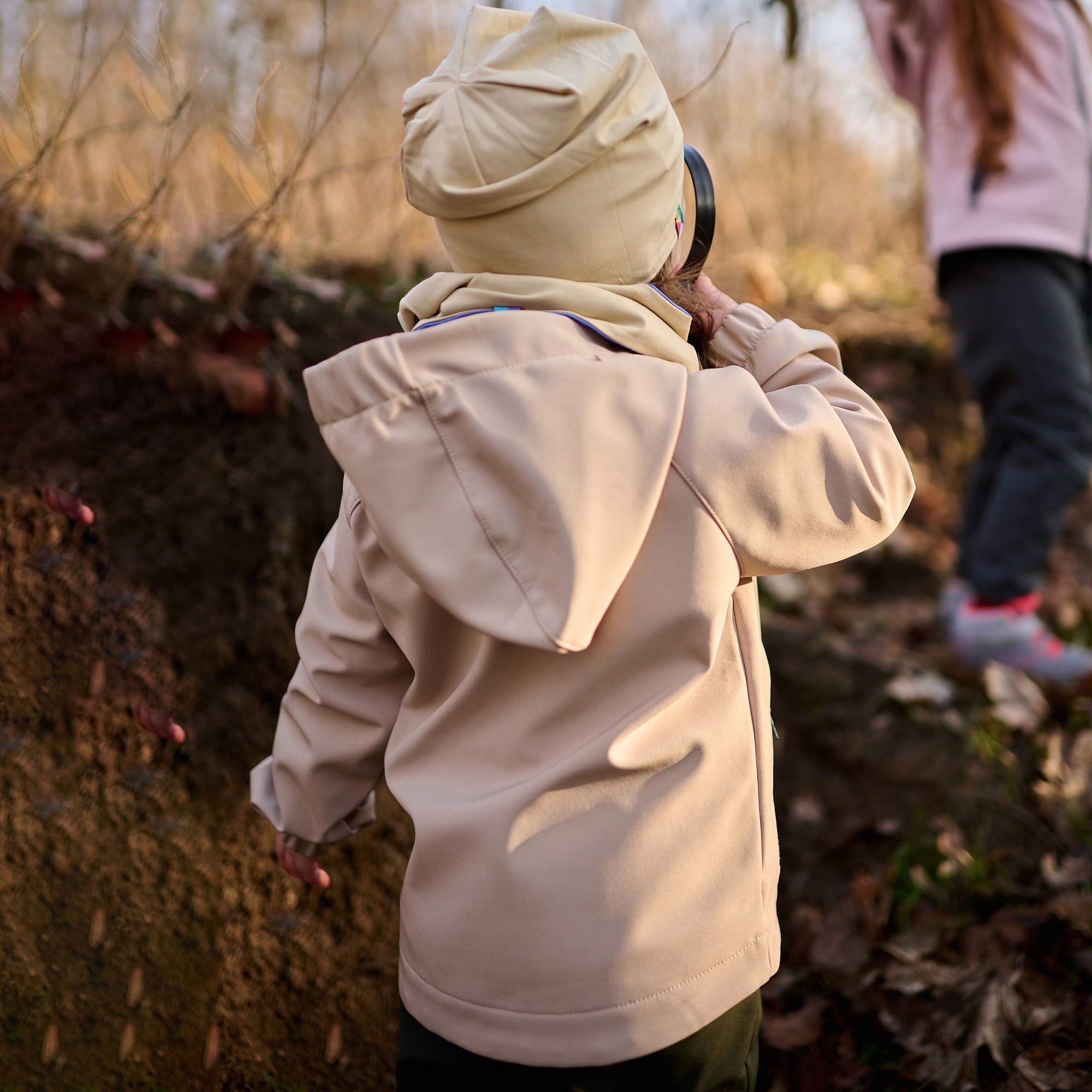 Beige softshell jacket
